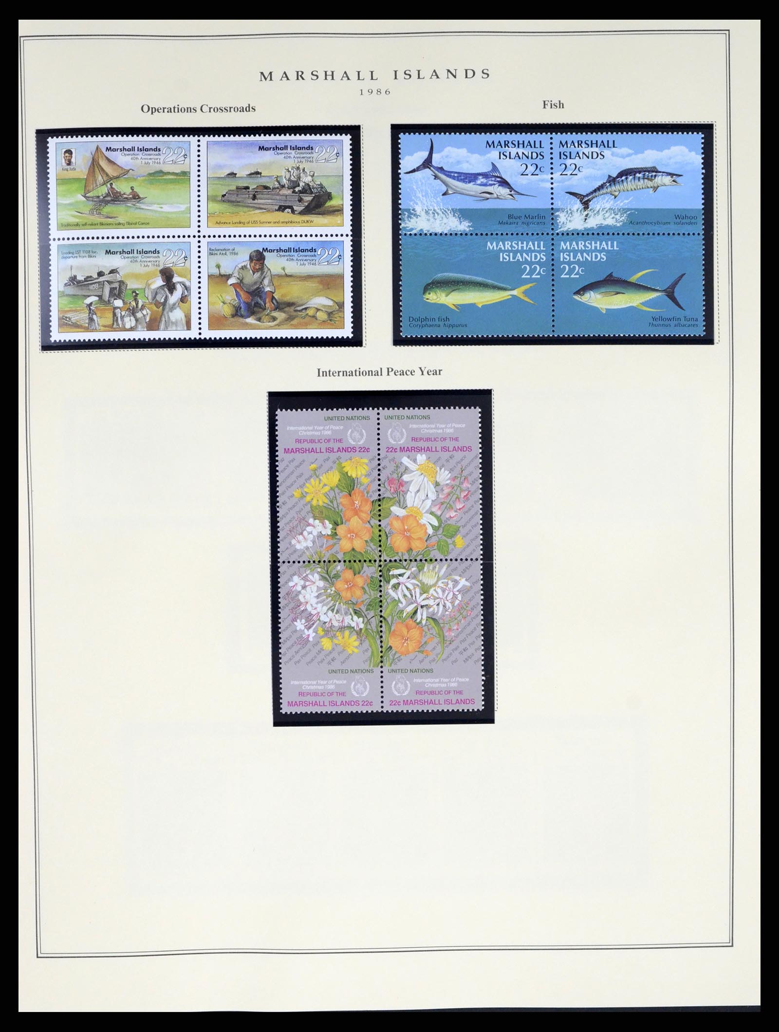 37813 008 - Postzegelverzameling 37813 Marshalleilanden 1984-2005.