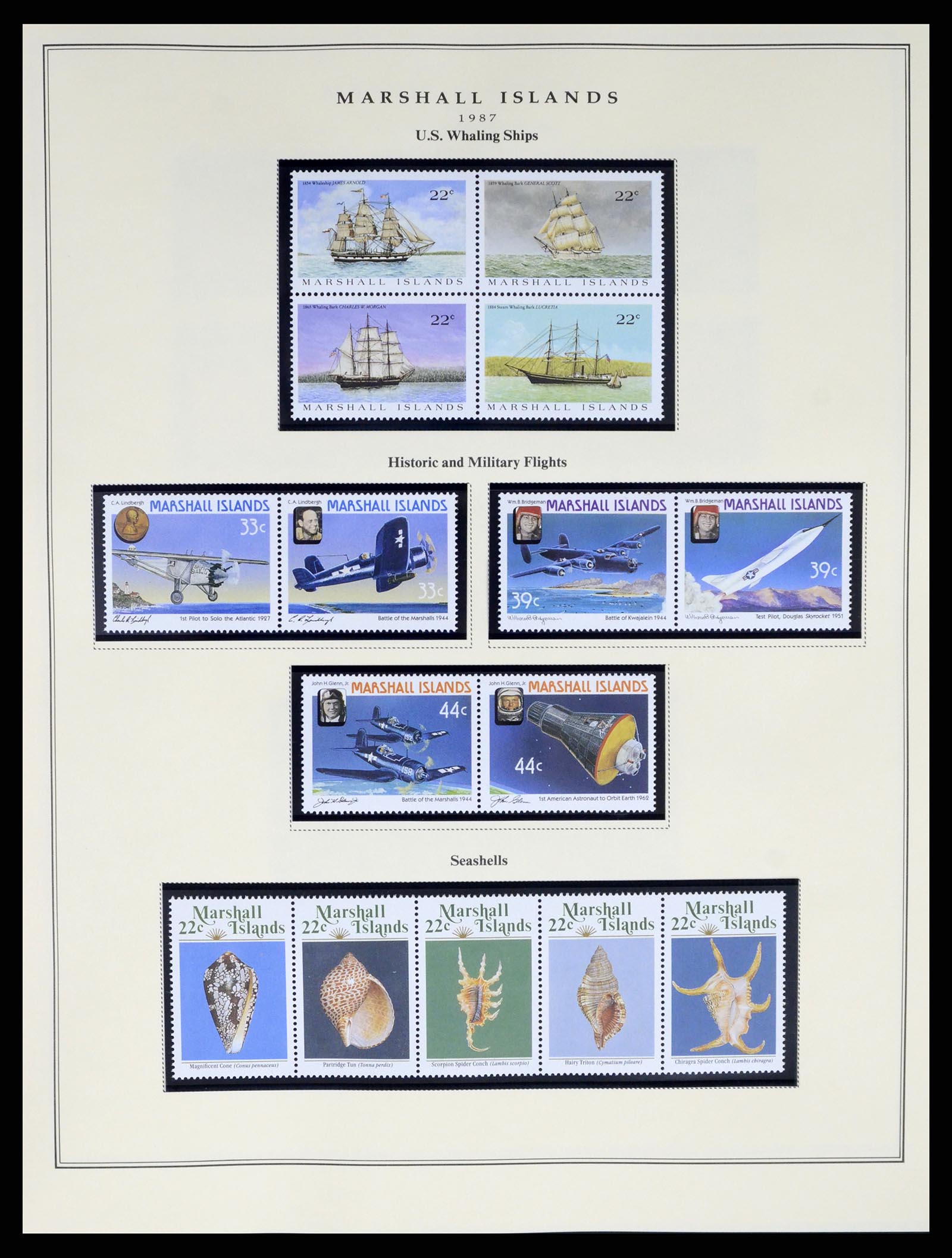 37813 009 - Stamp Collection 37813 Marshall Islands 1984-2005.