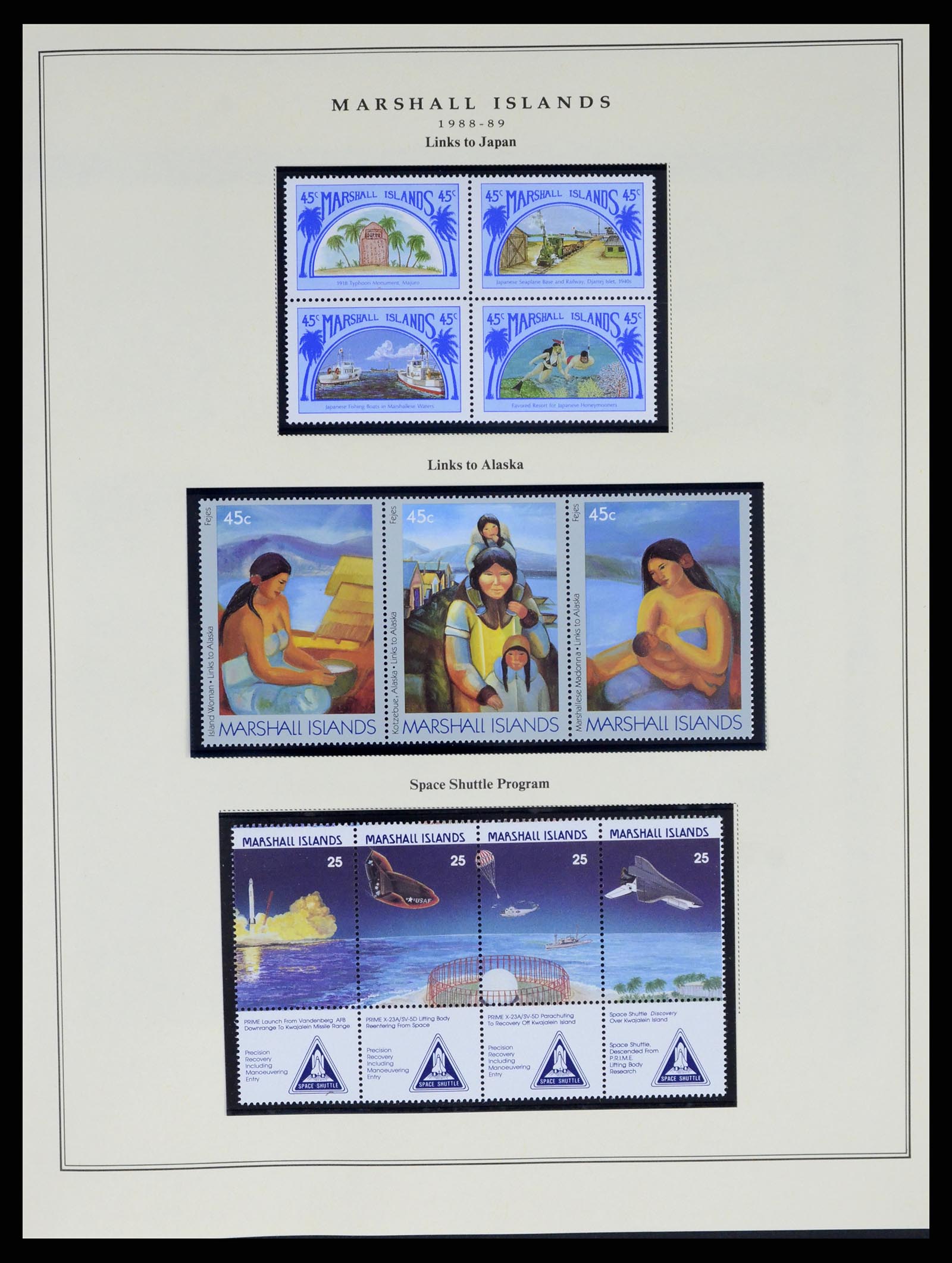 37813 019 - Postzegelverzameling 37813 Marshalleilanden 1984-2005.
