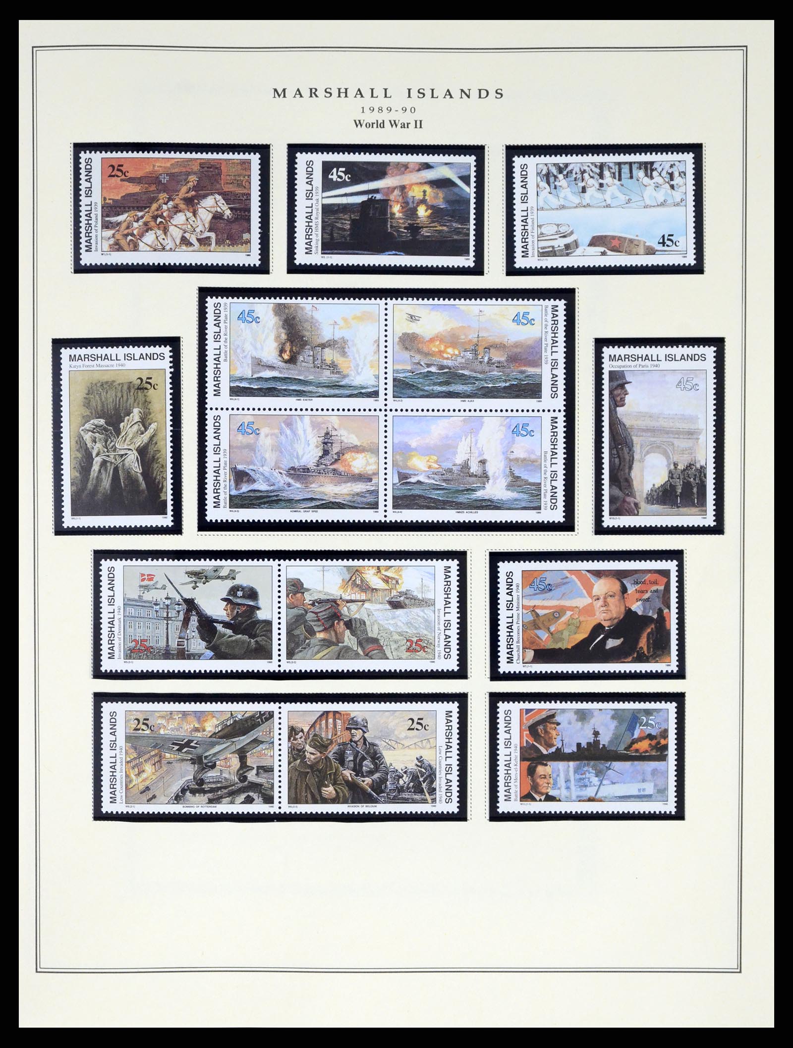 37813 024 - Postzegelverzameling 37813 Marshalleilanden 1984-2005.
