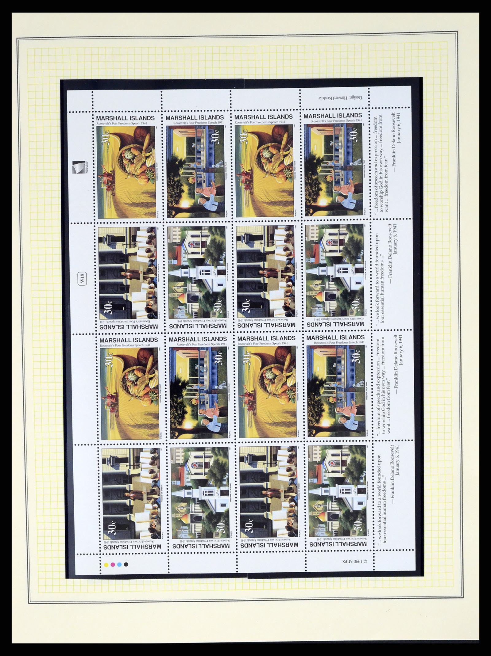 37813 053 - Postzegelverzameling 37813 Marshalleilanden 1984-2005.
