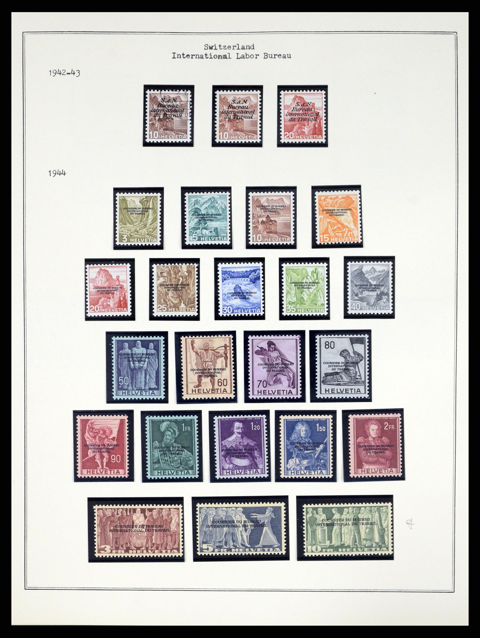 37814 006 - Postzegelverzameling 37814 Zwitserland dienst 1922-1989.