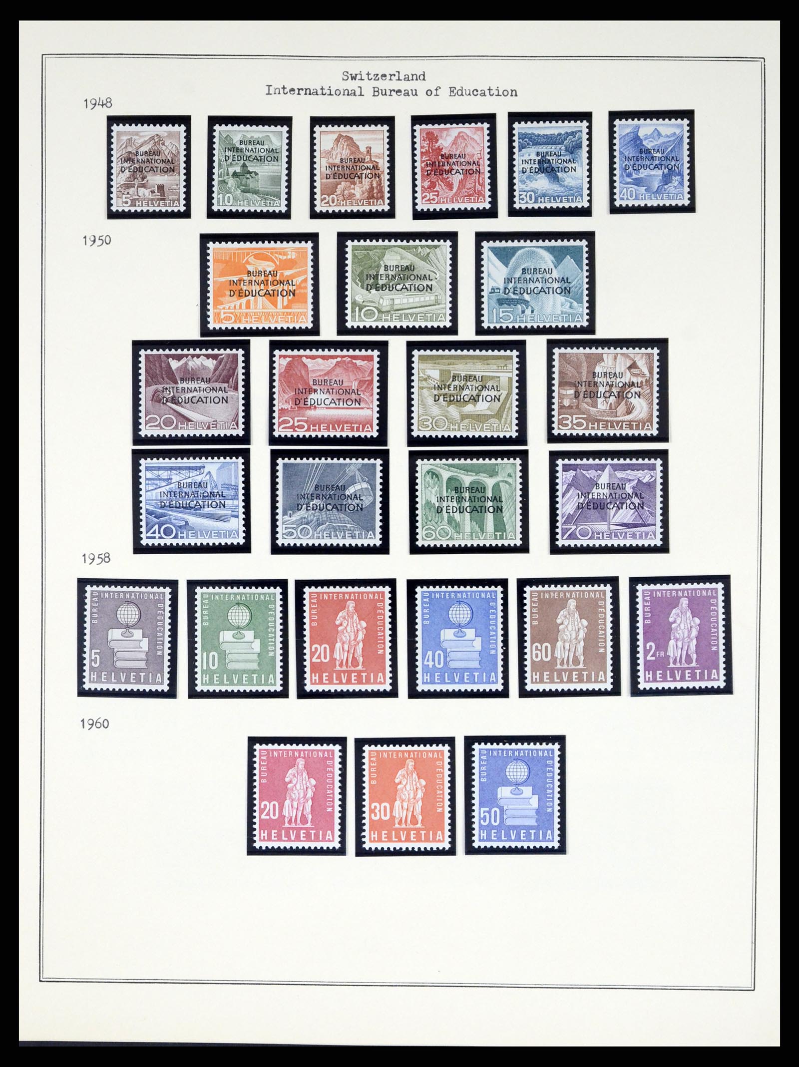 37814 010 - Postzegelverzameling 37814 Zwitserland dienst 1922-1989.