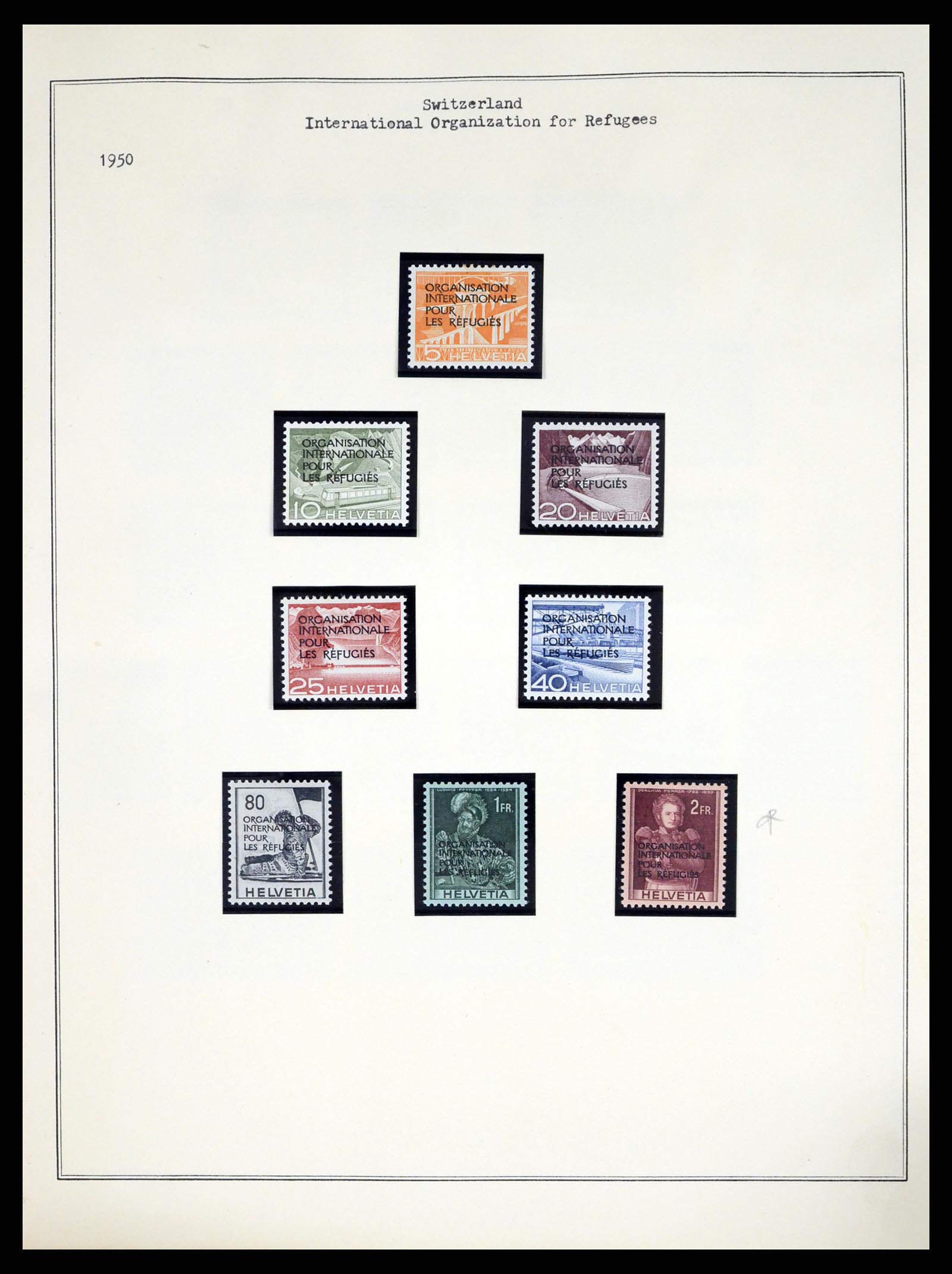 37814 014 - Postzegelverzameling 37814 Zwitserland dienst 1922-1989.