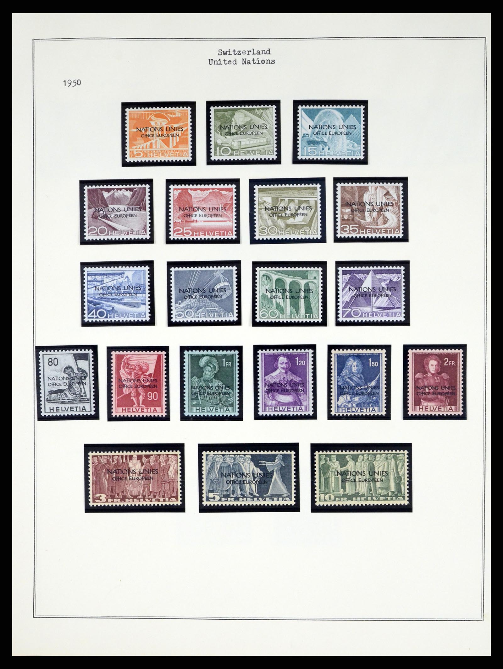 37814 015 - Postzegelverzameling 37814 Zwitserland dienst 1922-1989.