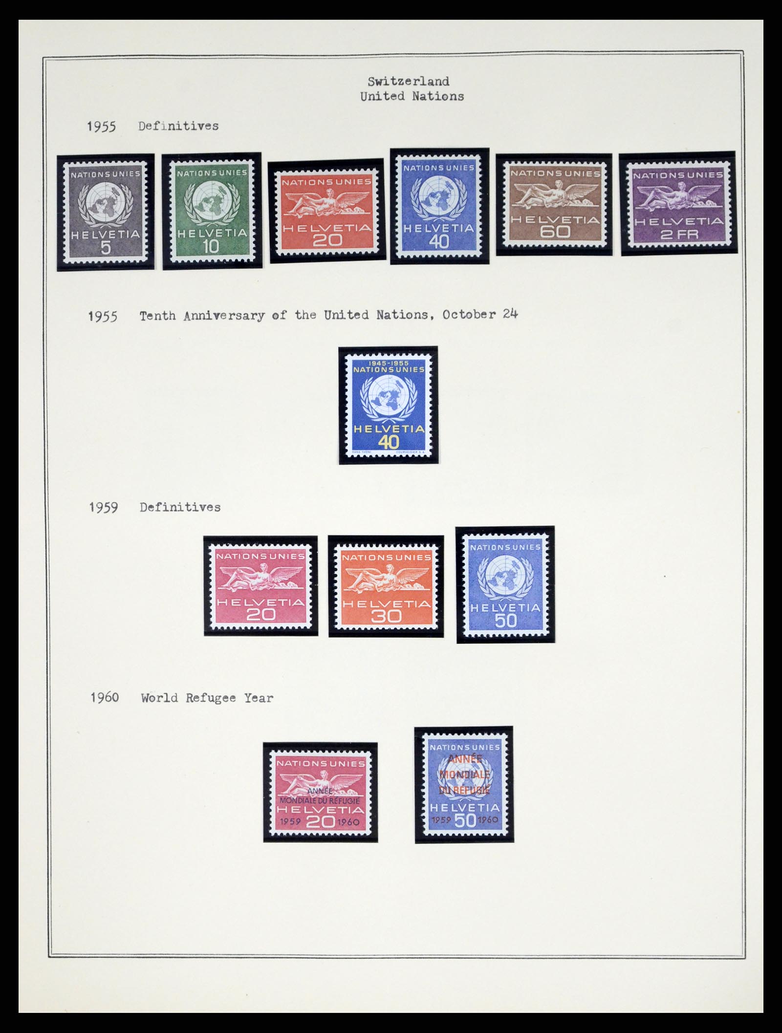 37814 016 - Postzegelverzameling 37814 Zwitserland dienst 1922-1989.