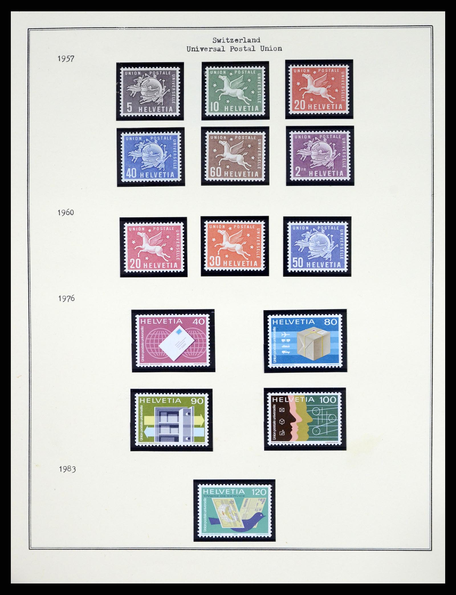 37814 019 - Postzegelverzameling 37814 Zwitserland dienst 1922-1989.