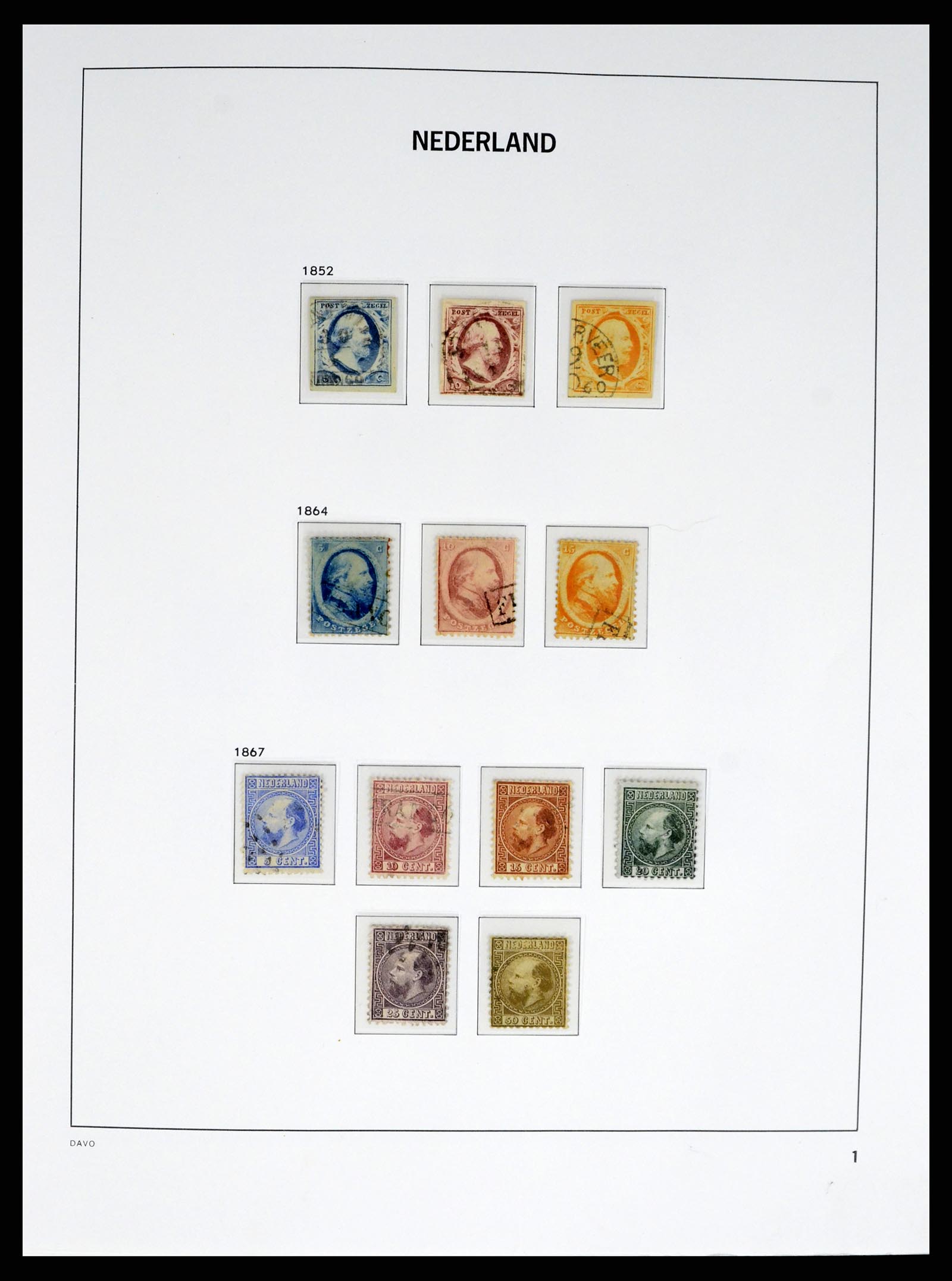 37815 001 - Postzegelverzameling 37815 Nederland 1852-2014.