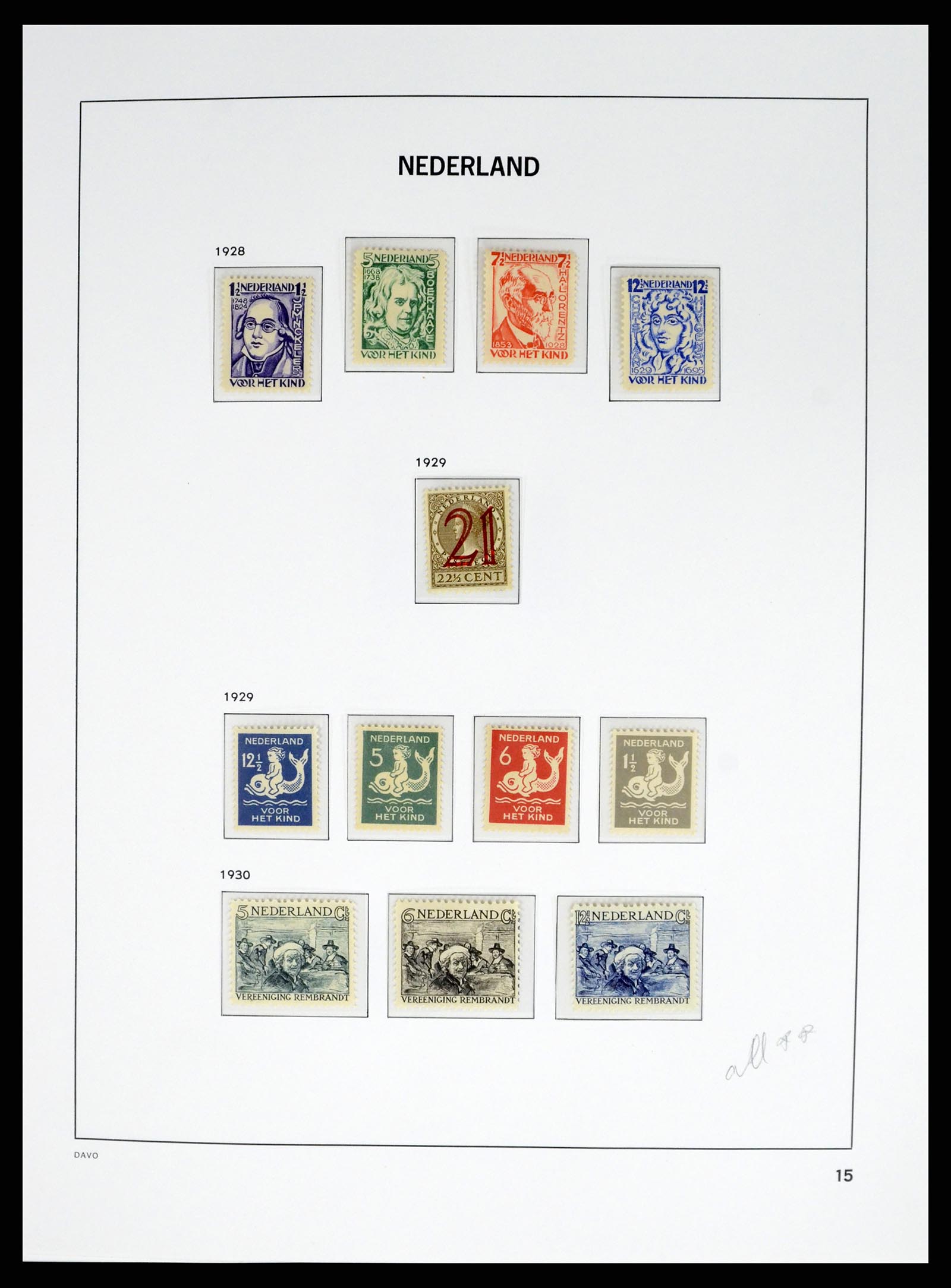 37815 015 - Postzegelverzameling 37815 Nederland 1852-2014.