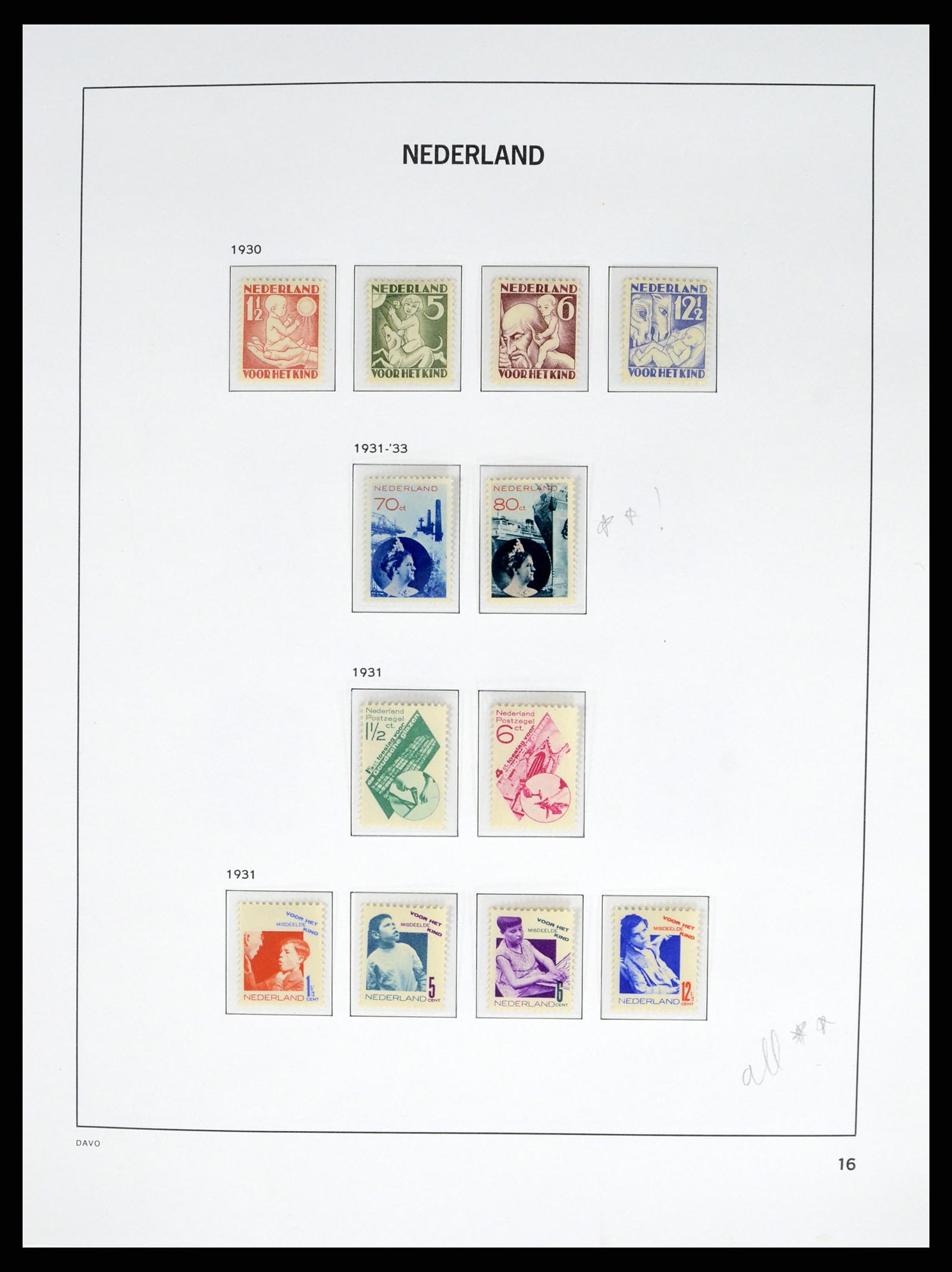 37815 016 - Postzegelverzameling 37815 Nederland 1852-2014.