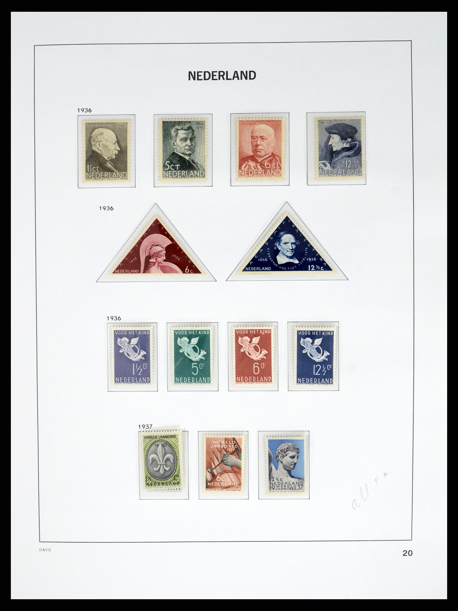 37815 020 - Postzegelverzameling 37815 Nederland 1852-2014.