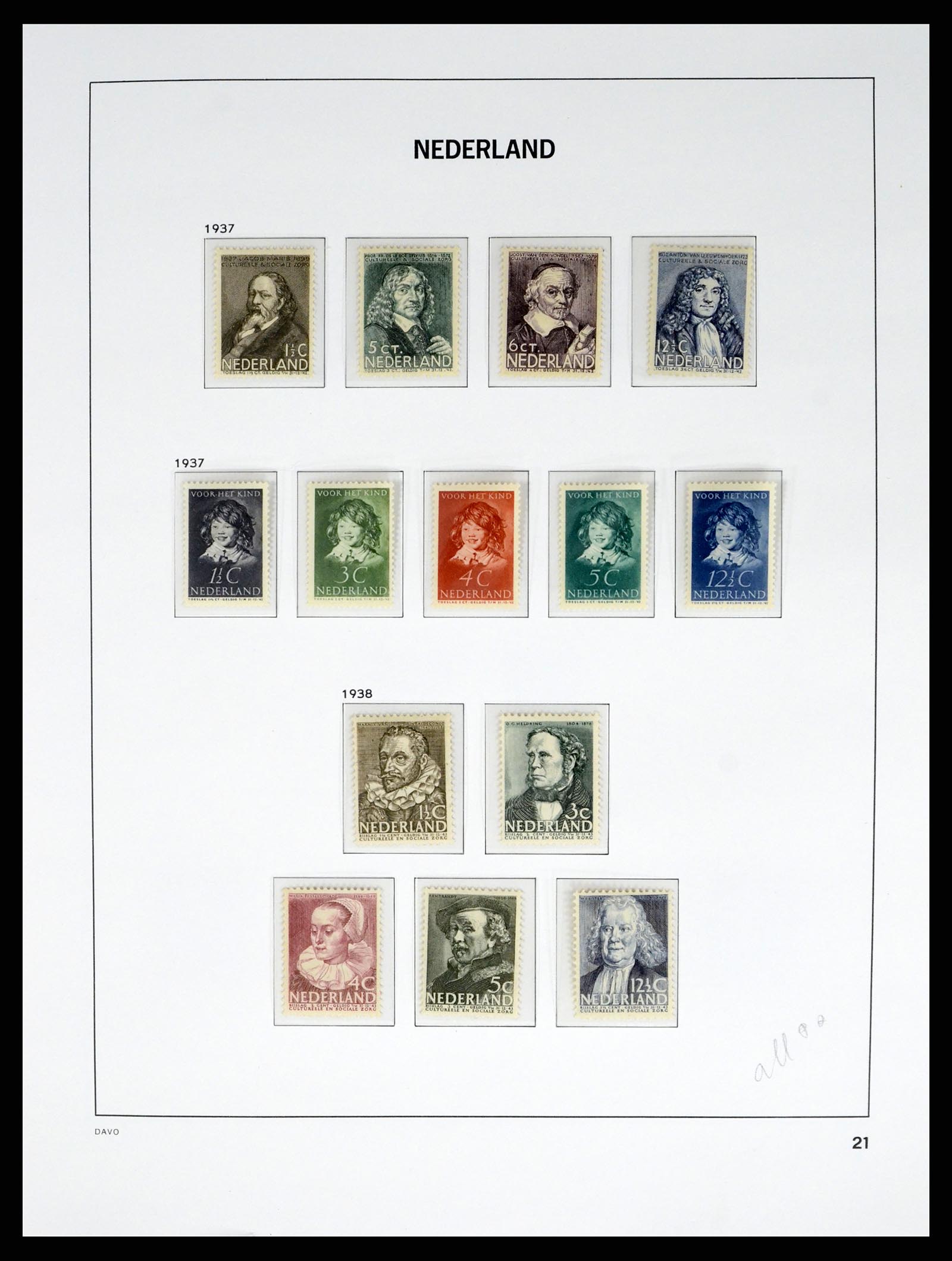 37815 021 - Postzegelverzameling 37815 Nederland 1852-2014.