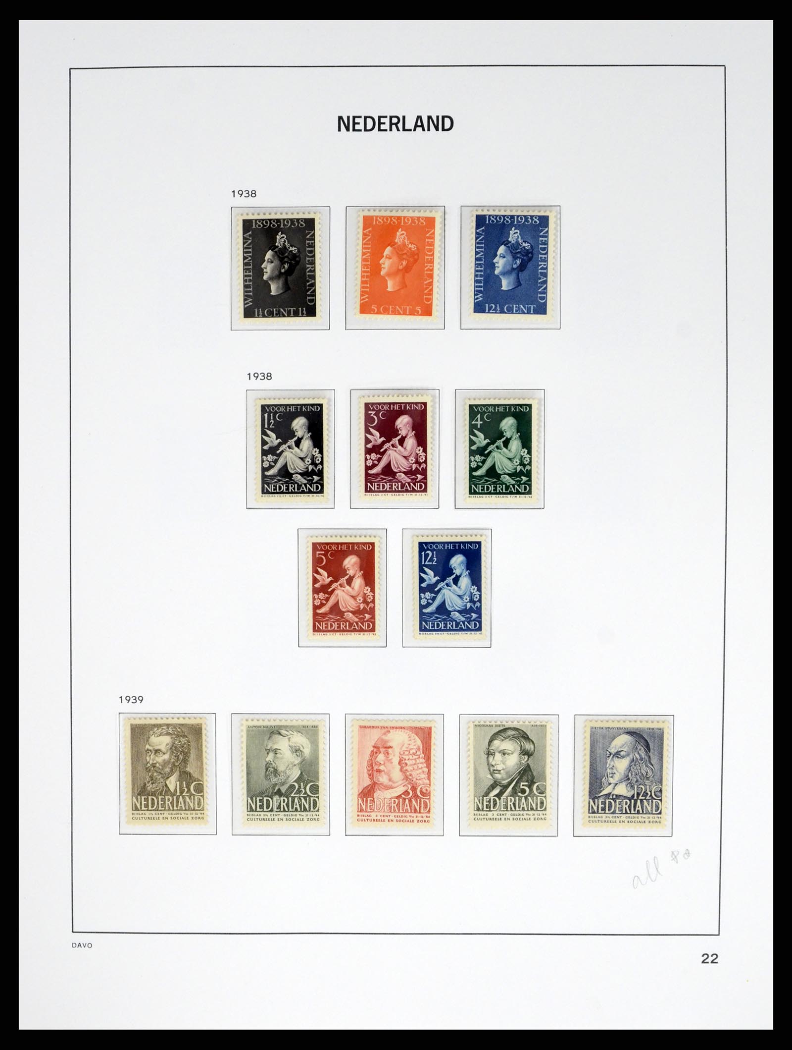 37815 022 - Postzegelverzameling 37815 Nederland 1852-2014.