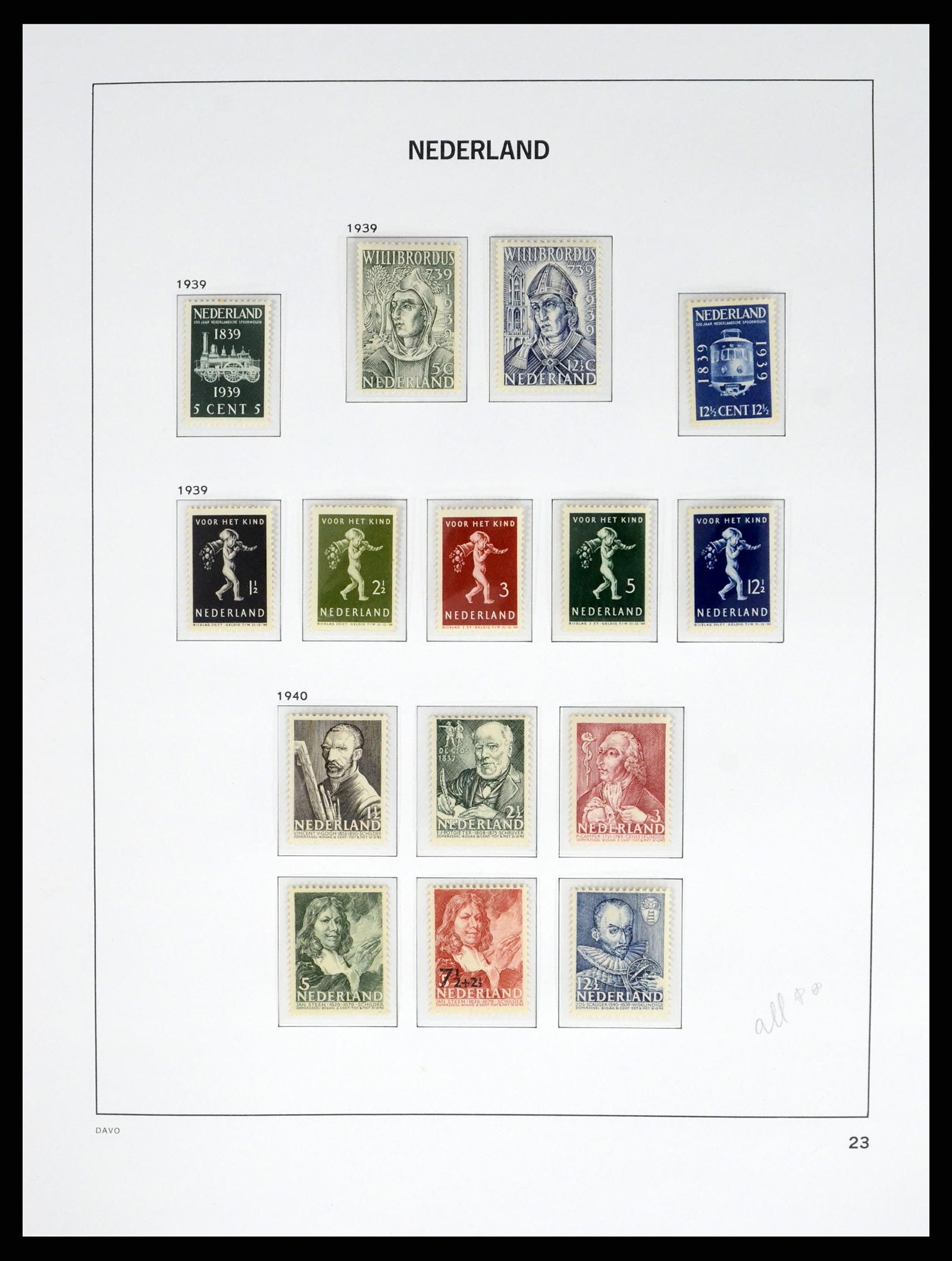37815 023 - Postzegelverzameling 37815 Nederland 1852-2014.