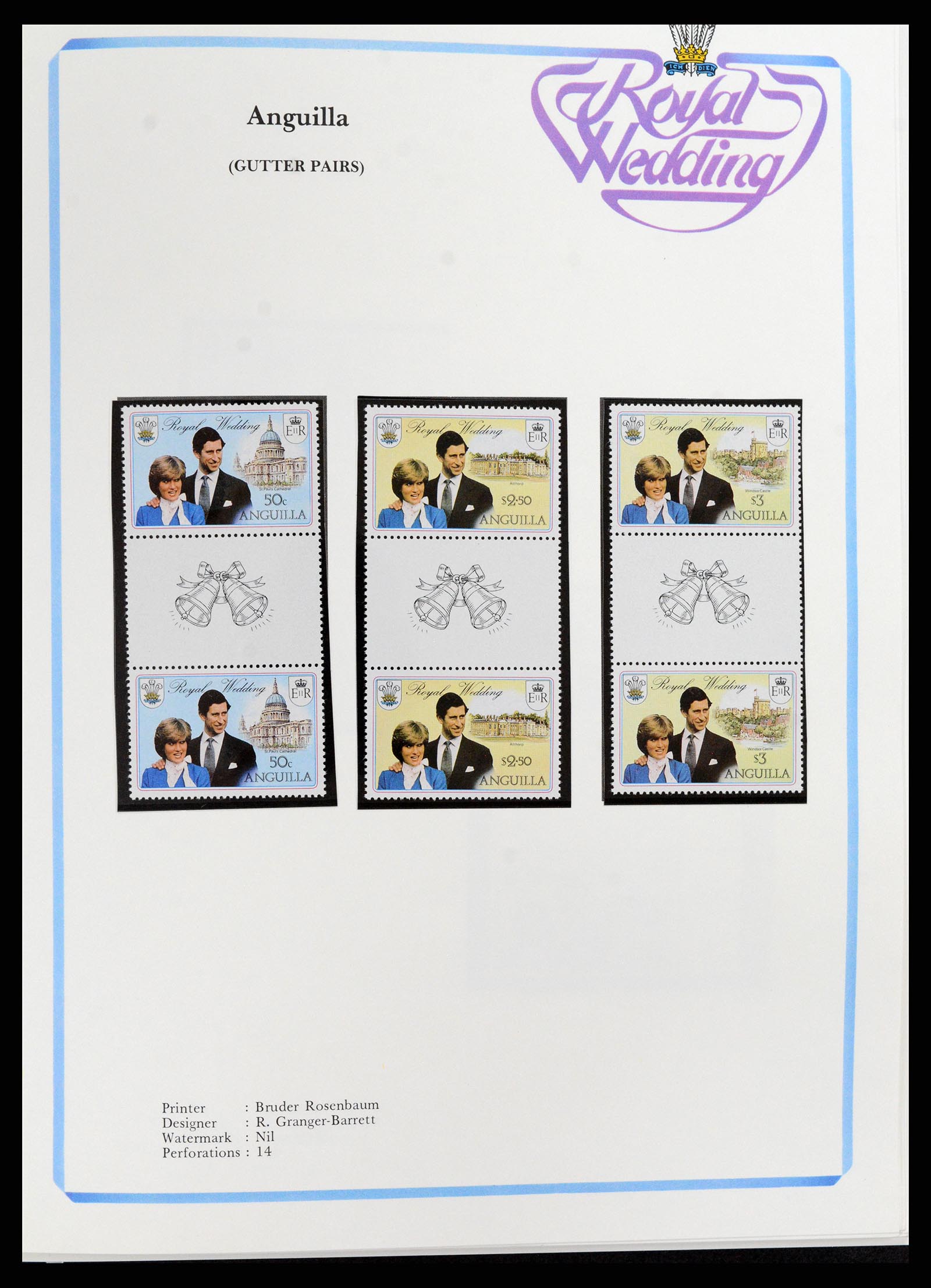 37818 006 - Postzegelverzameling 37818 Royal Wedding 1981.