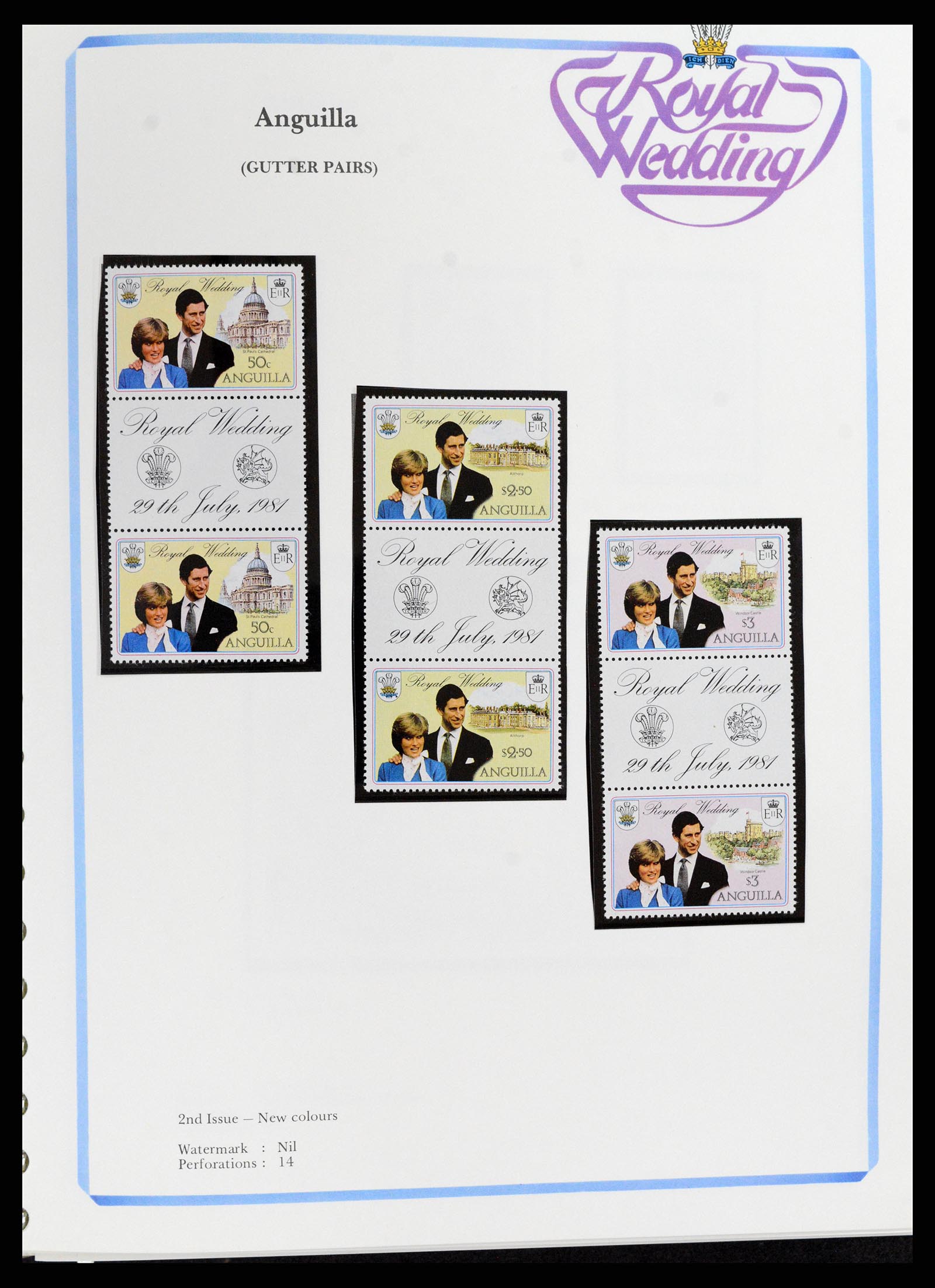 37818 009 - Postzegelverzameling 37818 Royal Wedding 1981.