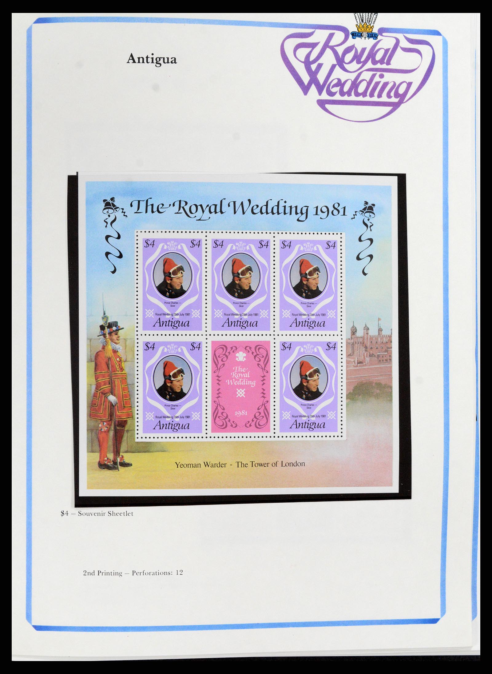 37818 014 - Postzegelverzameling 37818 Royal Wedding 1981.