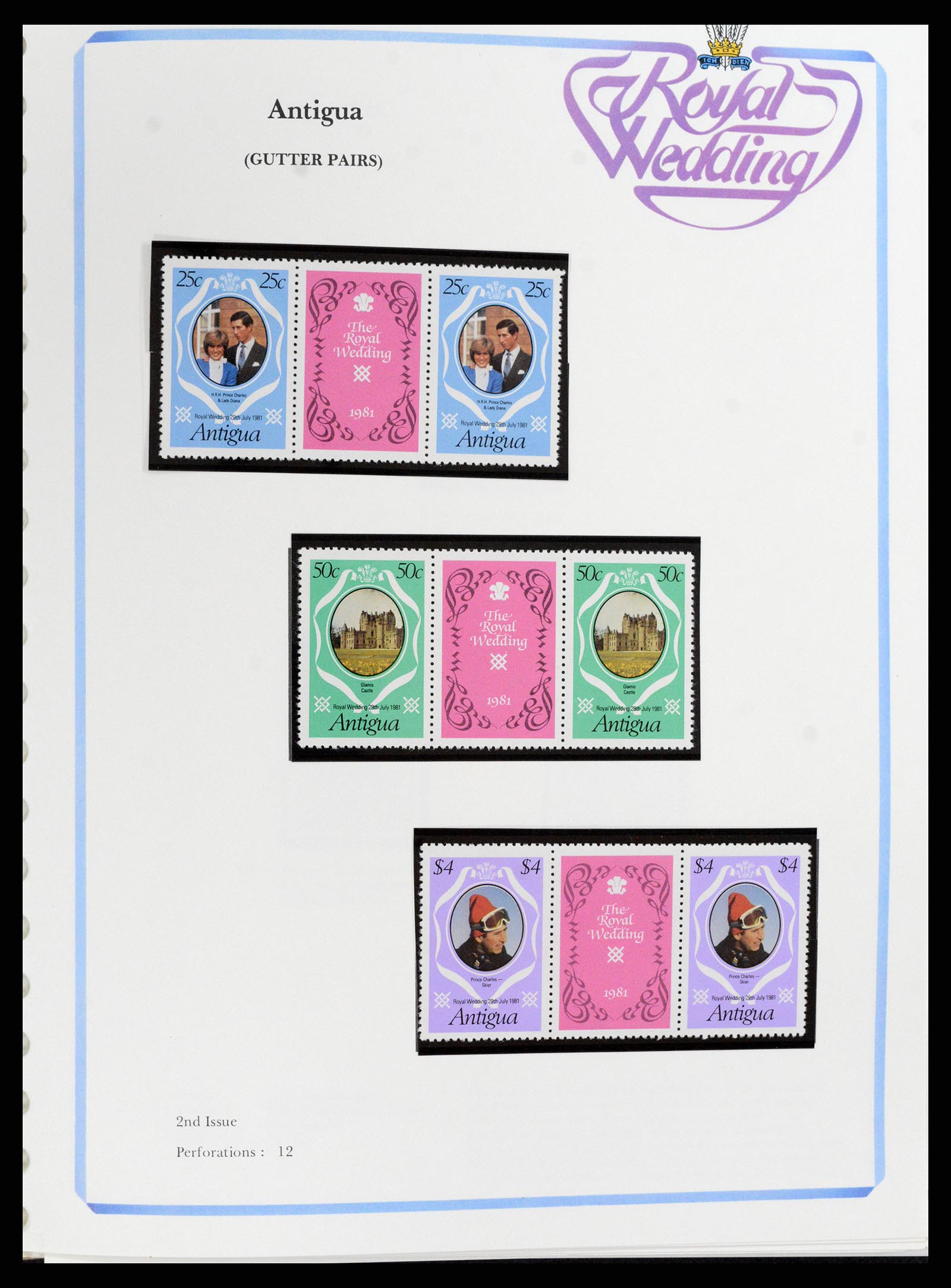 37818 016 - Postzegelverzameling 37818 Royal Wedding 1981.