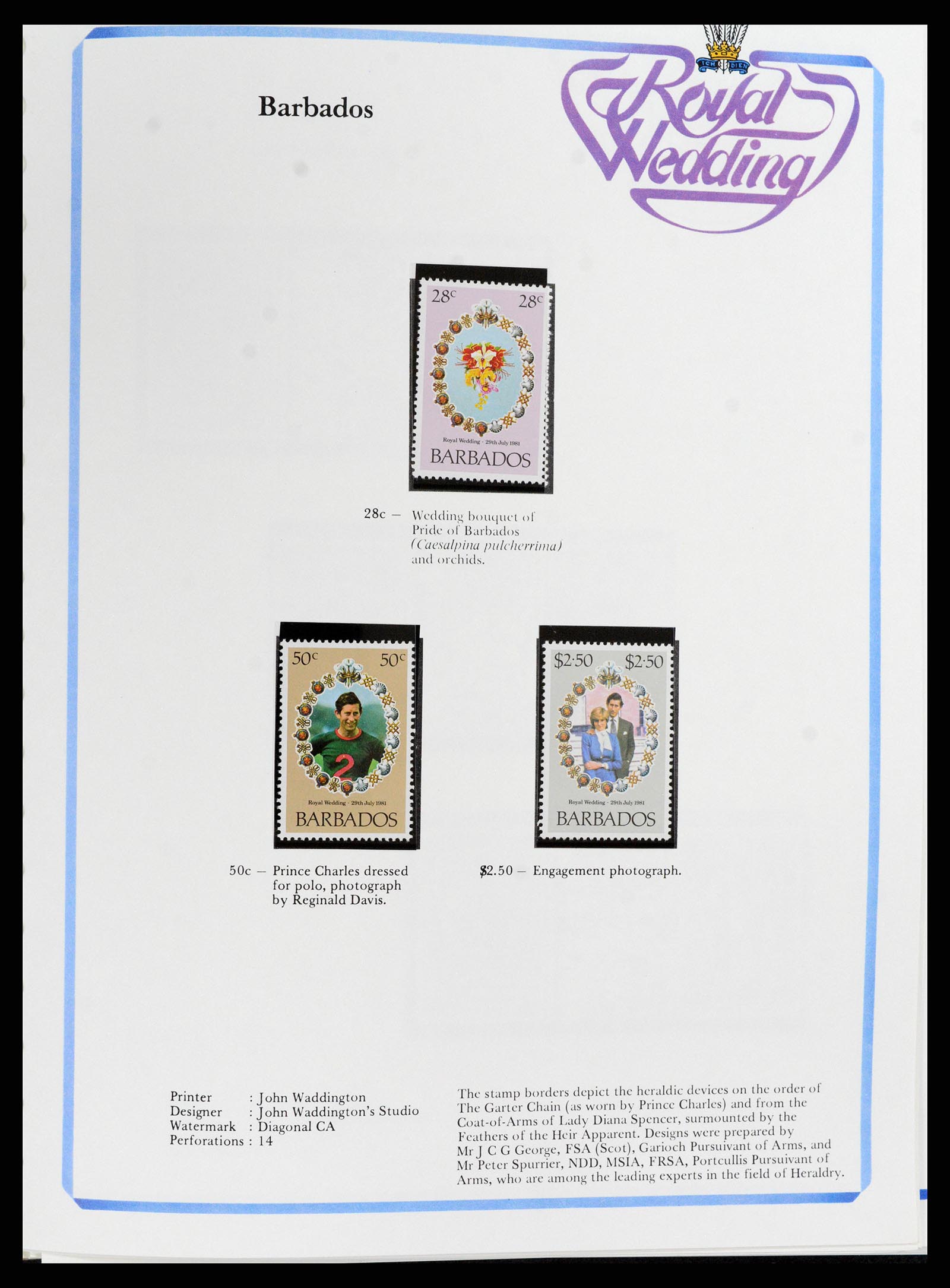 37818 017 - Stamp Collection 37818 Royal Wedding 1981.