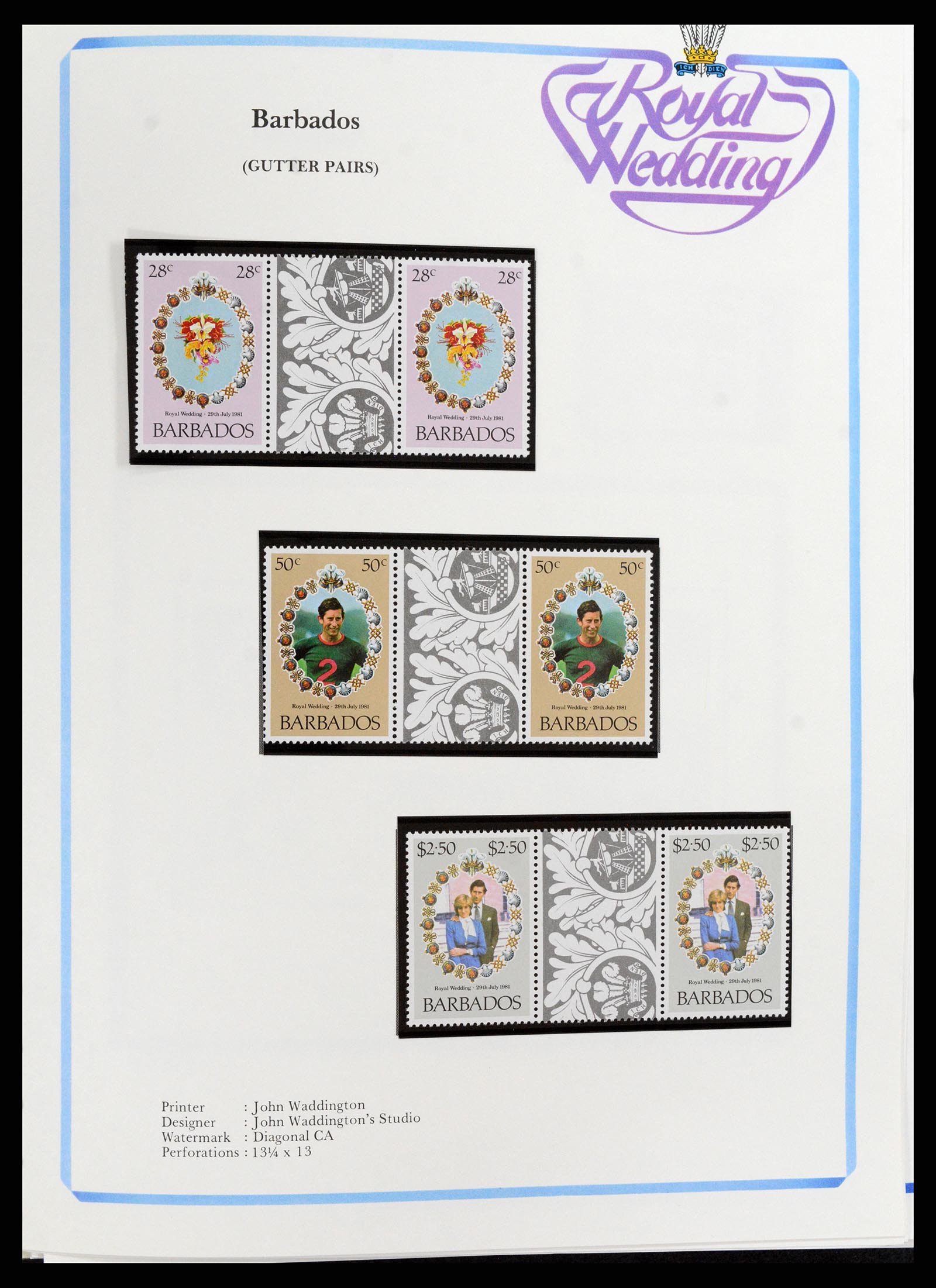 37818 018 - Postzegelverzameling 37818 Royal Wedding 1981.