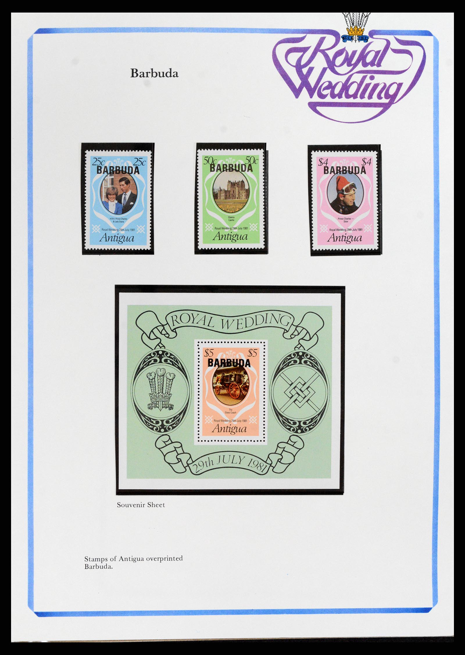 37818 020 - Postzegelverzameling 37818 Royal Wedding 1981.