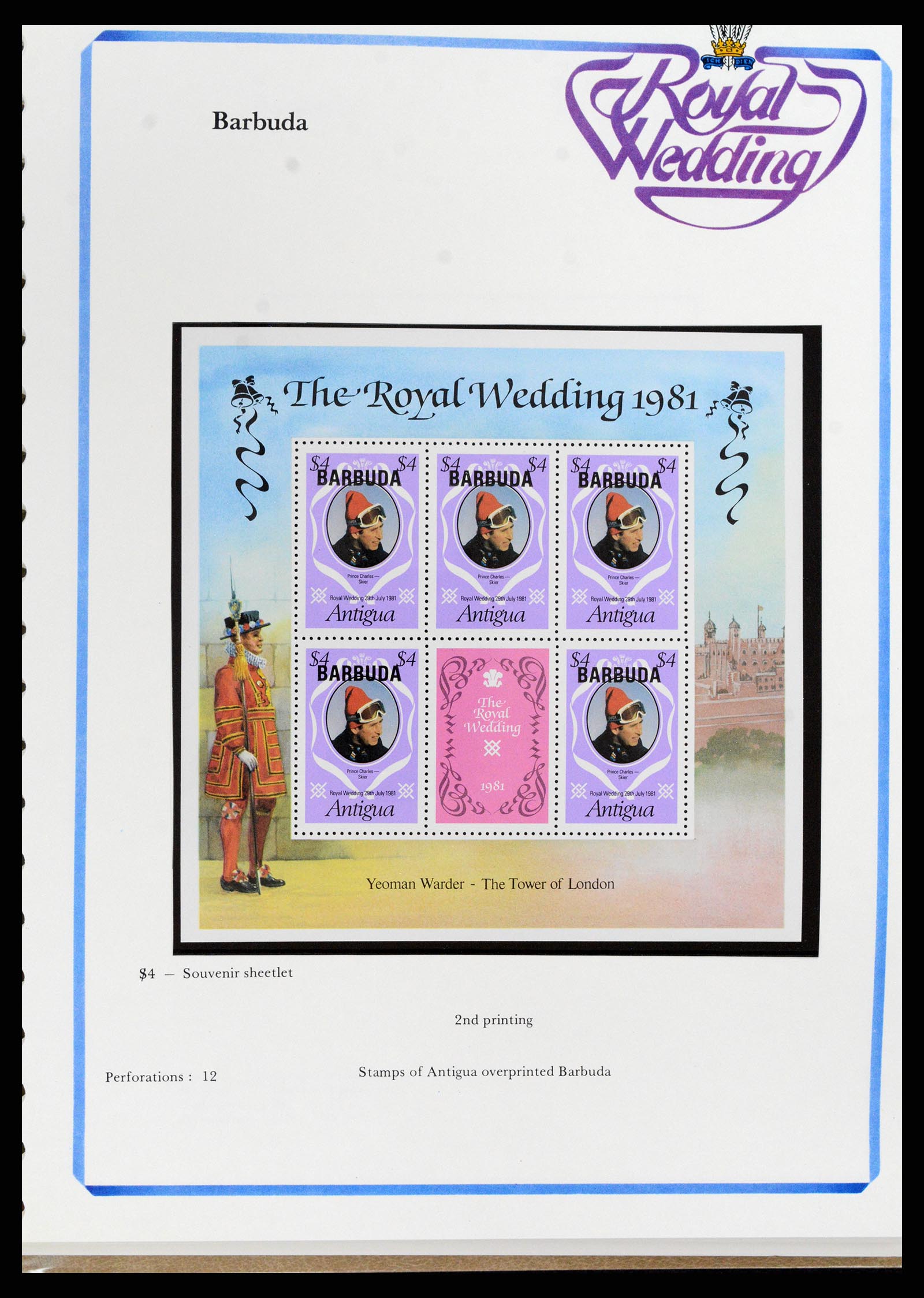 37818 024 - Stamp Collection 37818 Royal Wedding 1981.