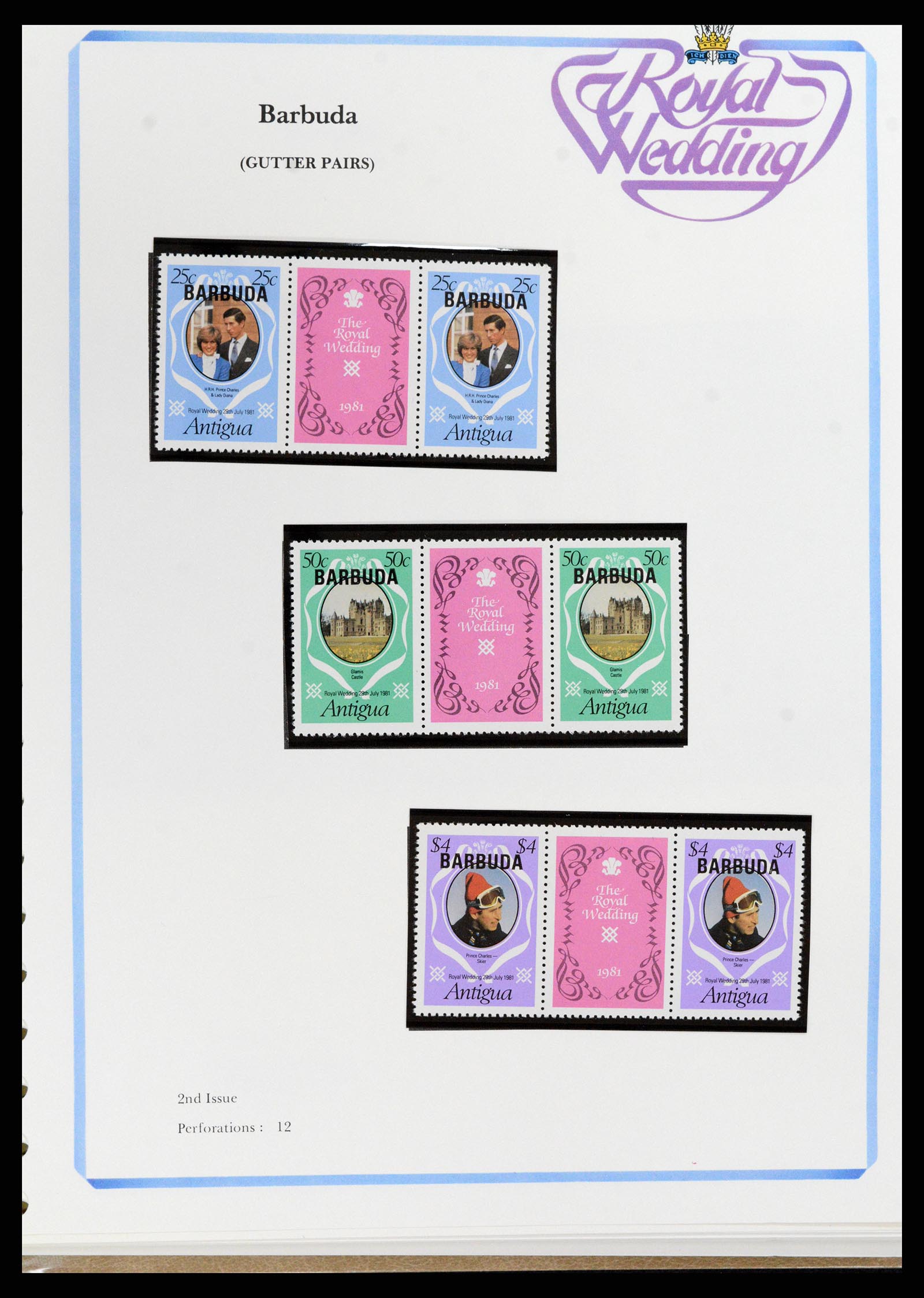 37818 030 - Stamp Collection 37818 Royal Wedding 1981.