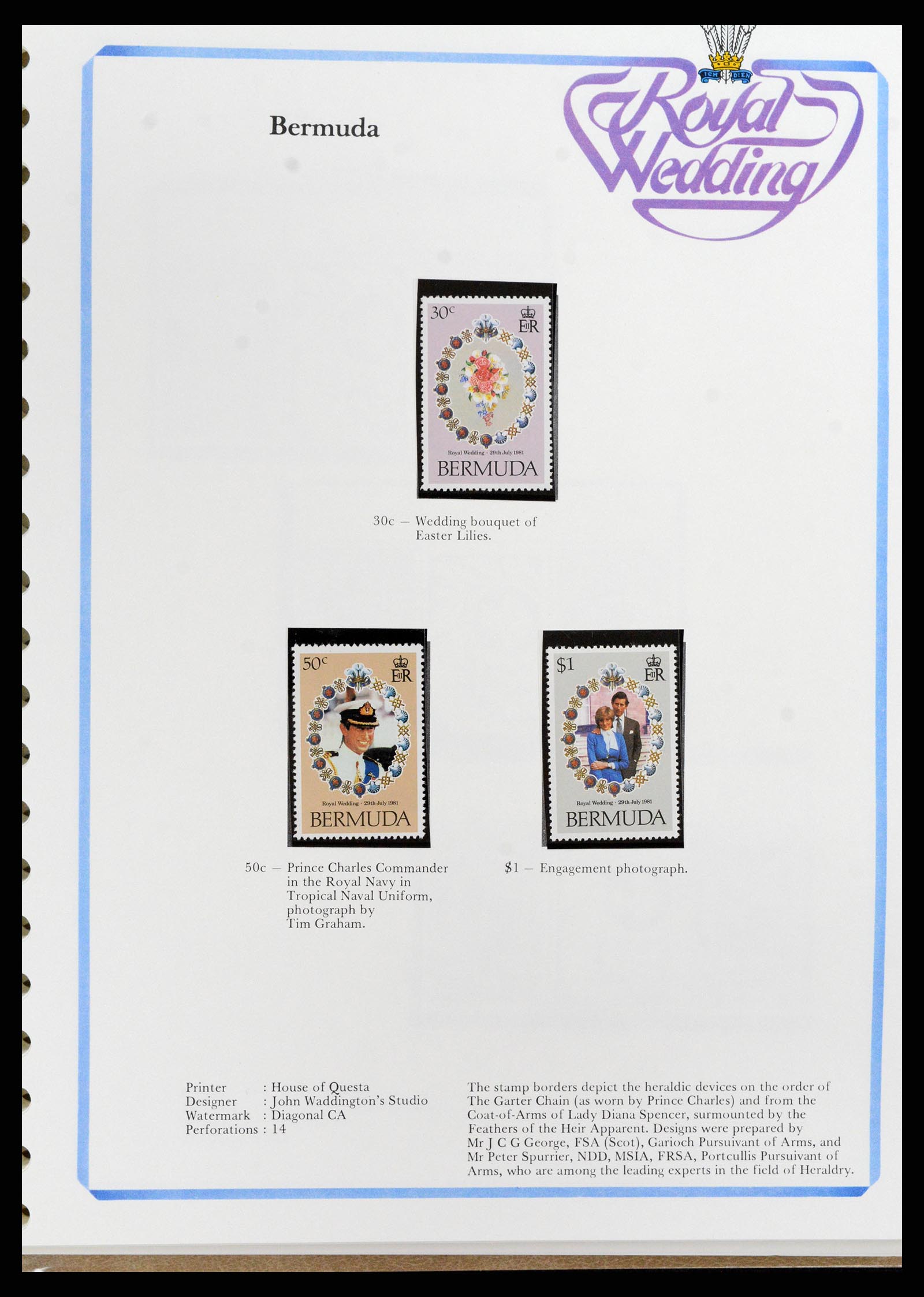 37818 032 - Stamp Collection 37818 Royal Wedding 1981.