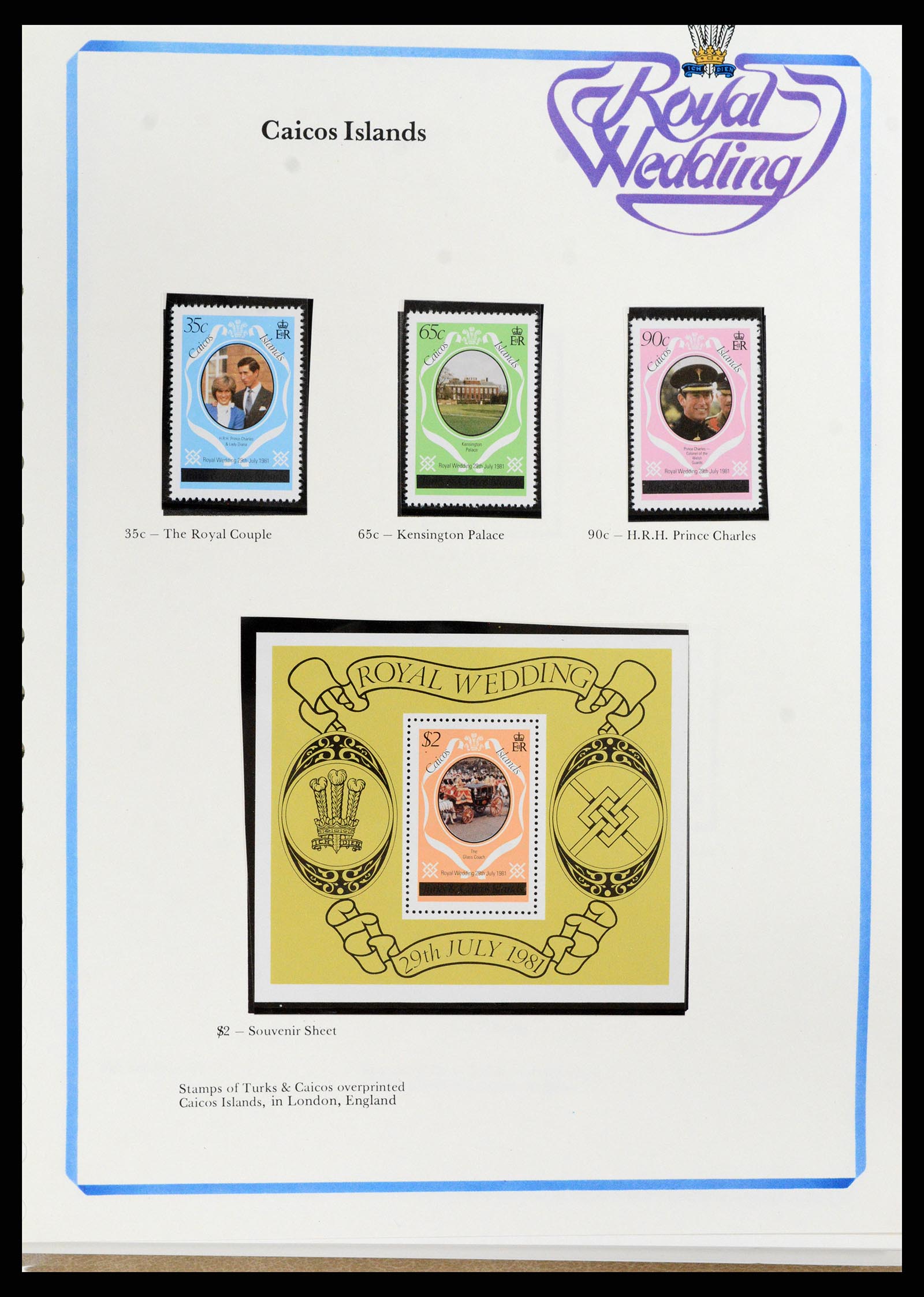 37818 038 - Stamp Collection 37818 Royal Wedding 1981.
