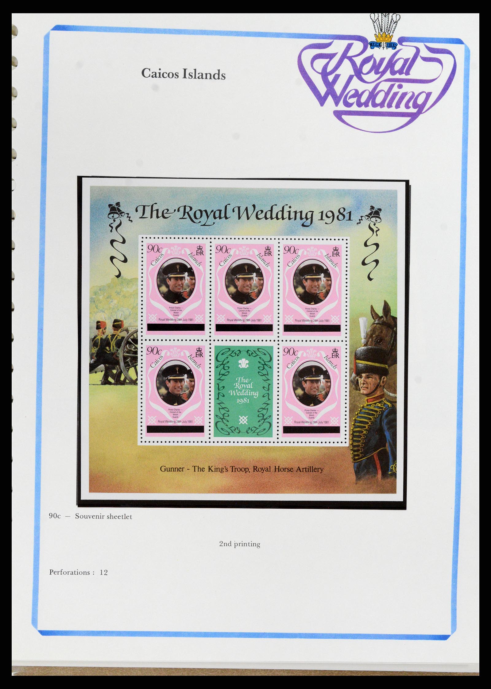 37818 041 - Postzegelverzameling 37818 Royal Wedding 1981.