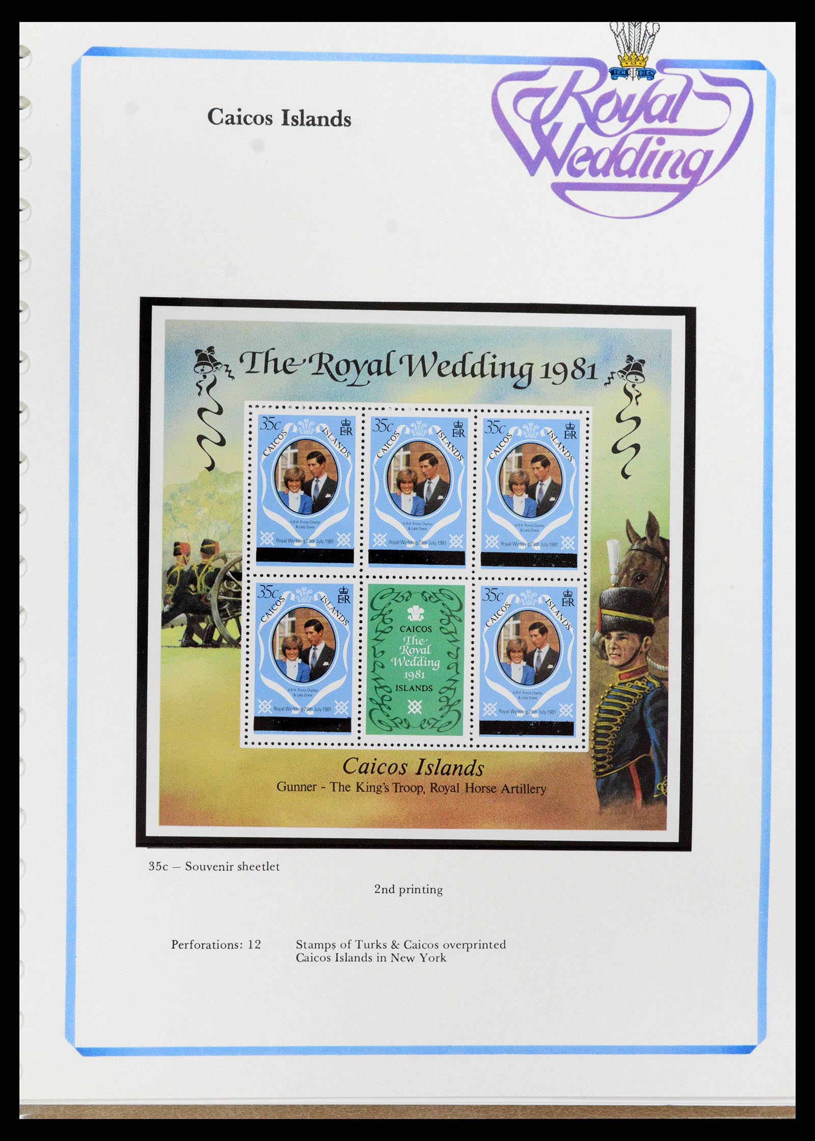 37818 046 - Postzegelverzameling 37818 Royal Wedding 1981.