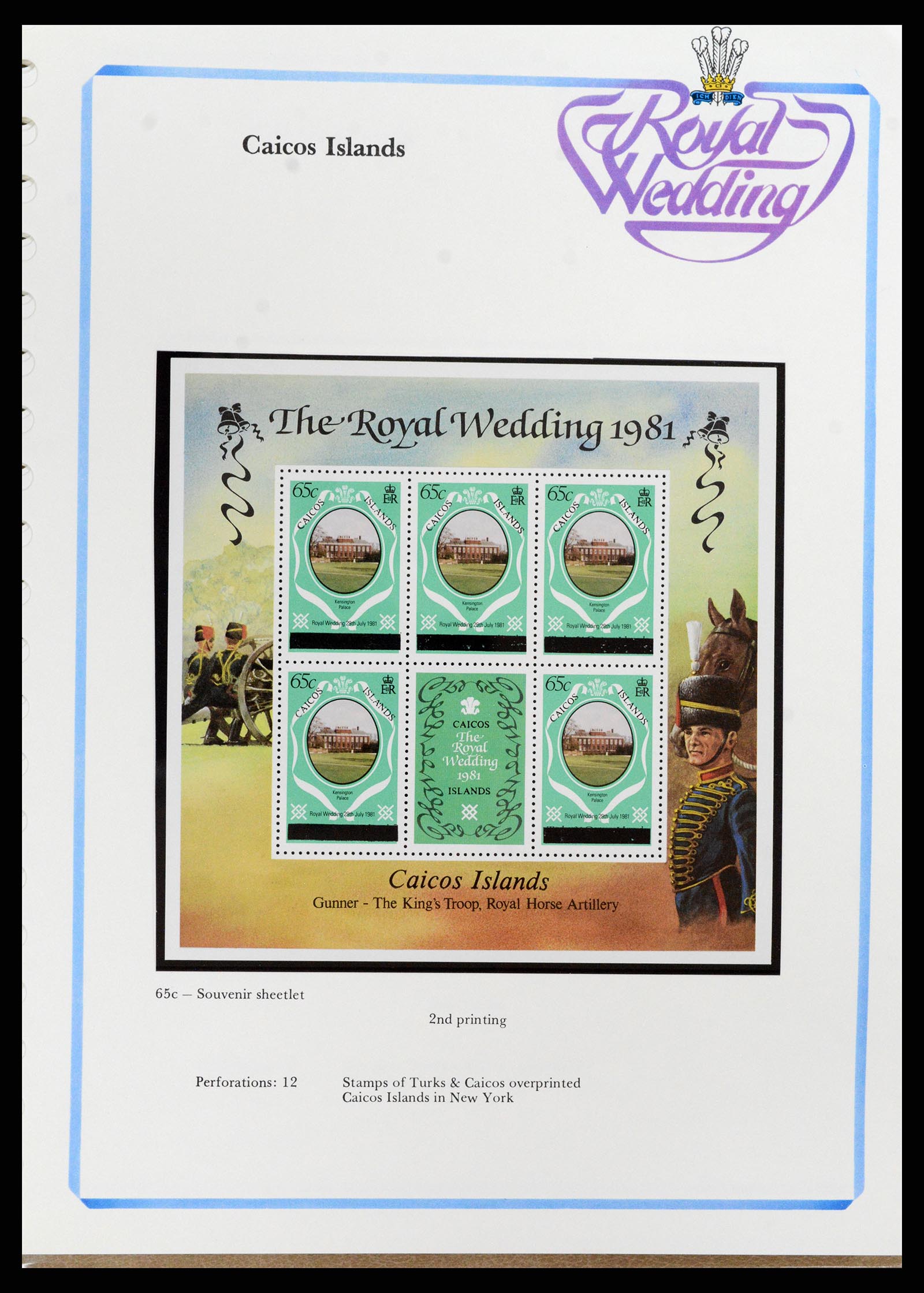 37818 047 - Postzegelverzameling 37818 Royal Wedding 1981.