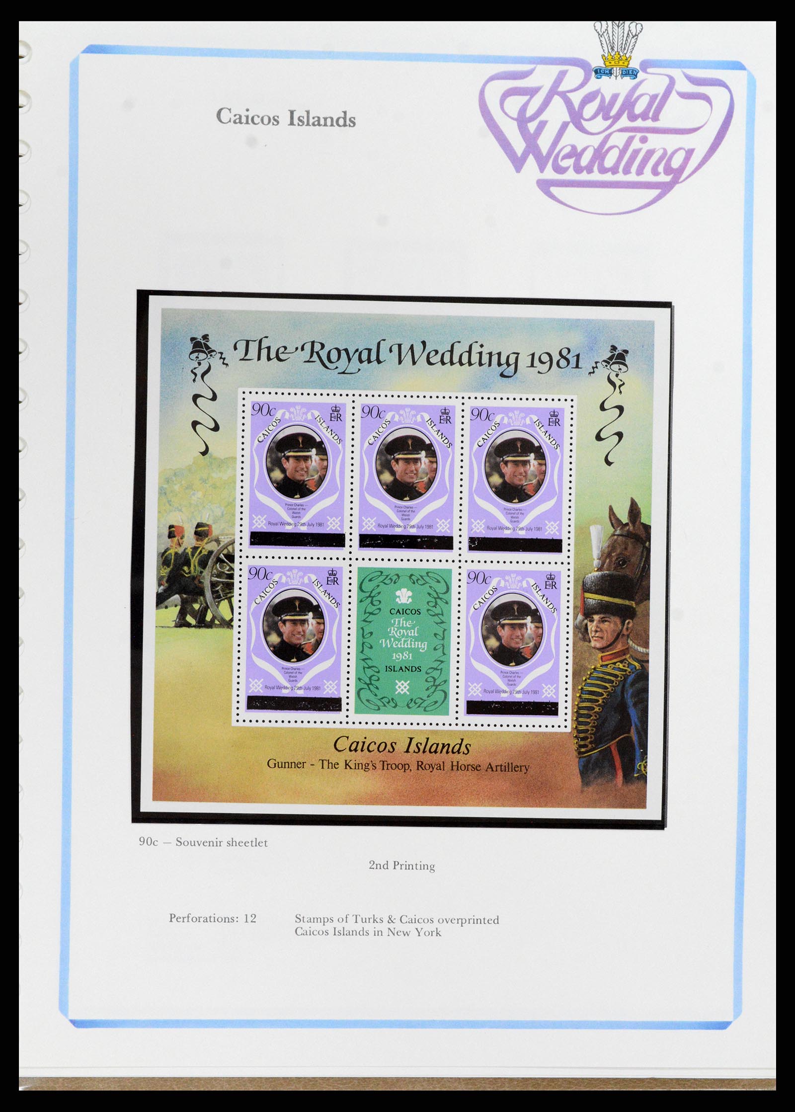 37818 048 - Postzegelverzameling 37818 Royal Wedding 1981.