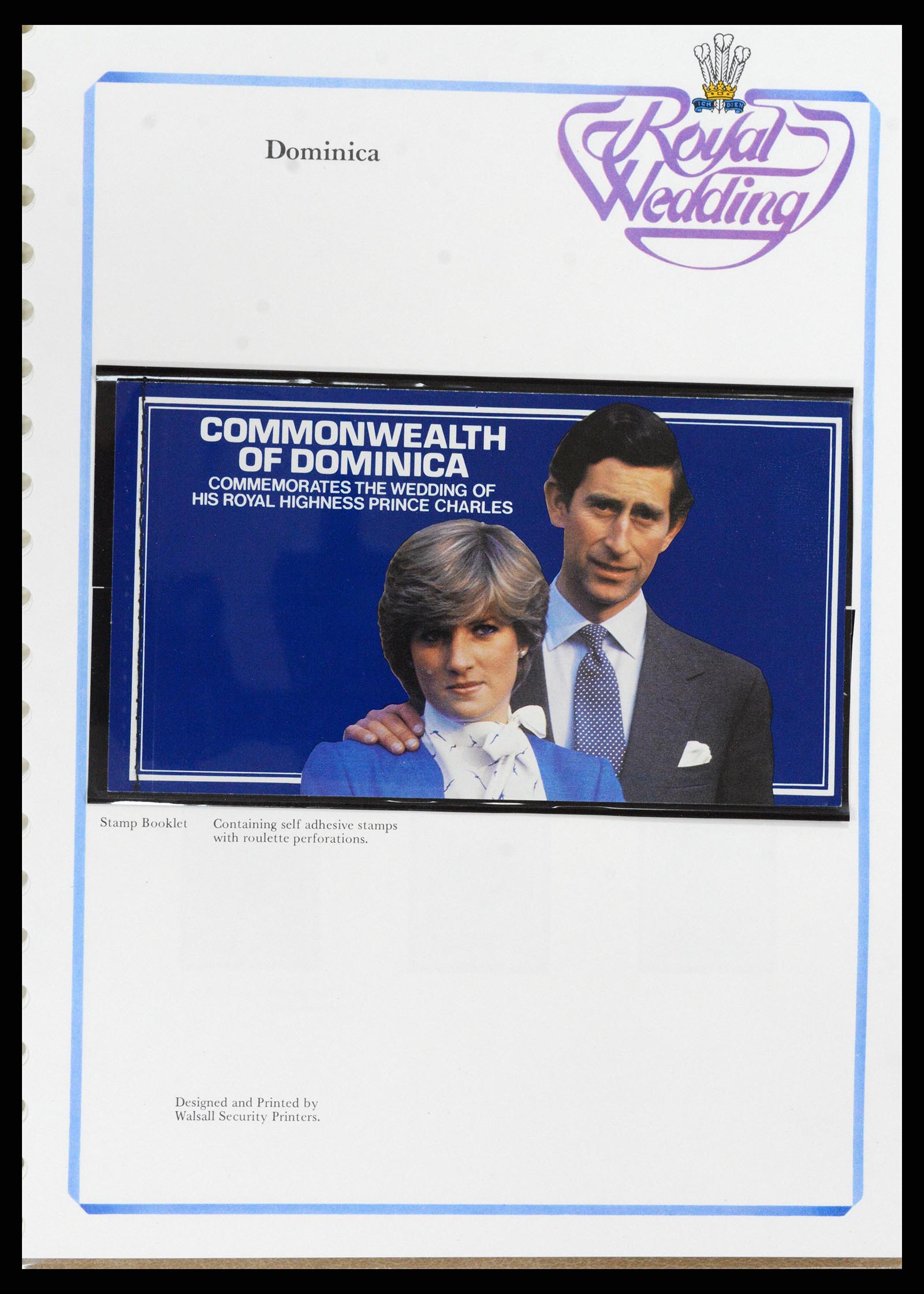 37818 050 - Postzegelverzameling 37818 Royal Wedding 1981.