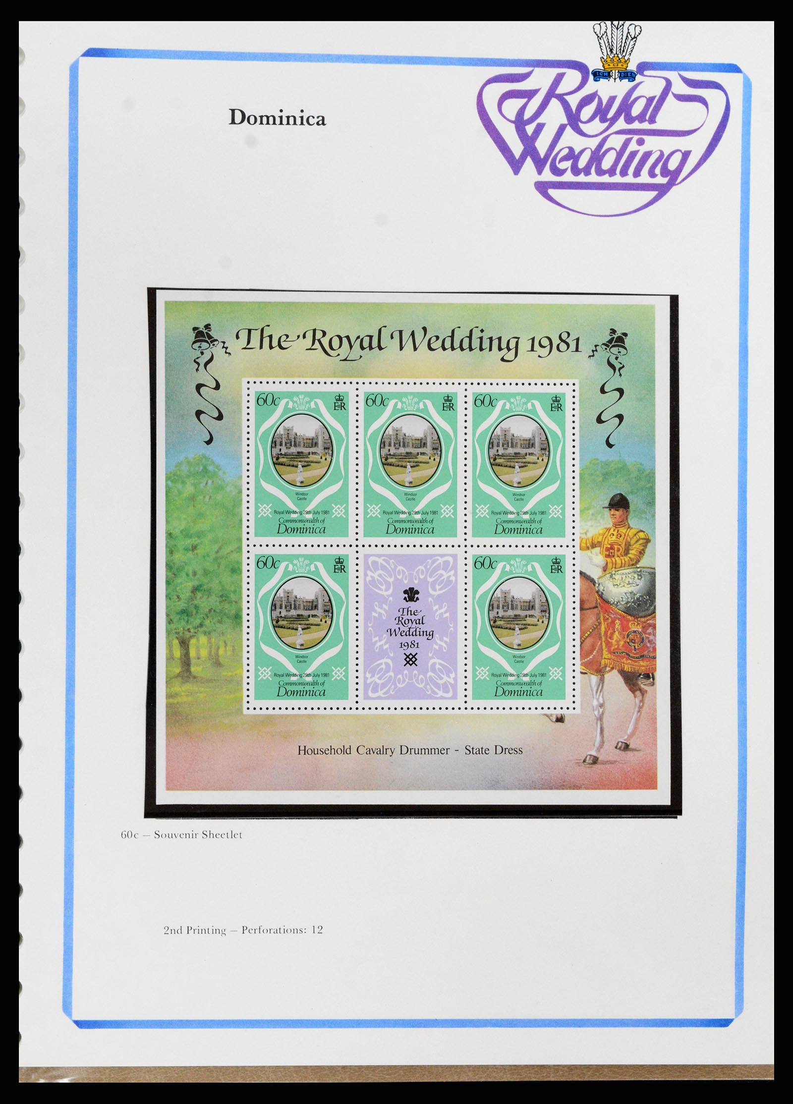 37818 053 - Postzegelverzameling 37818 Royal Wedding 1981.