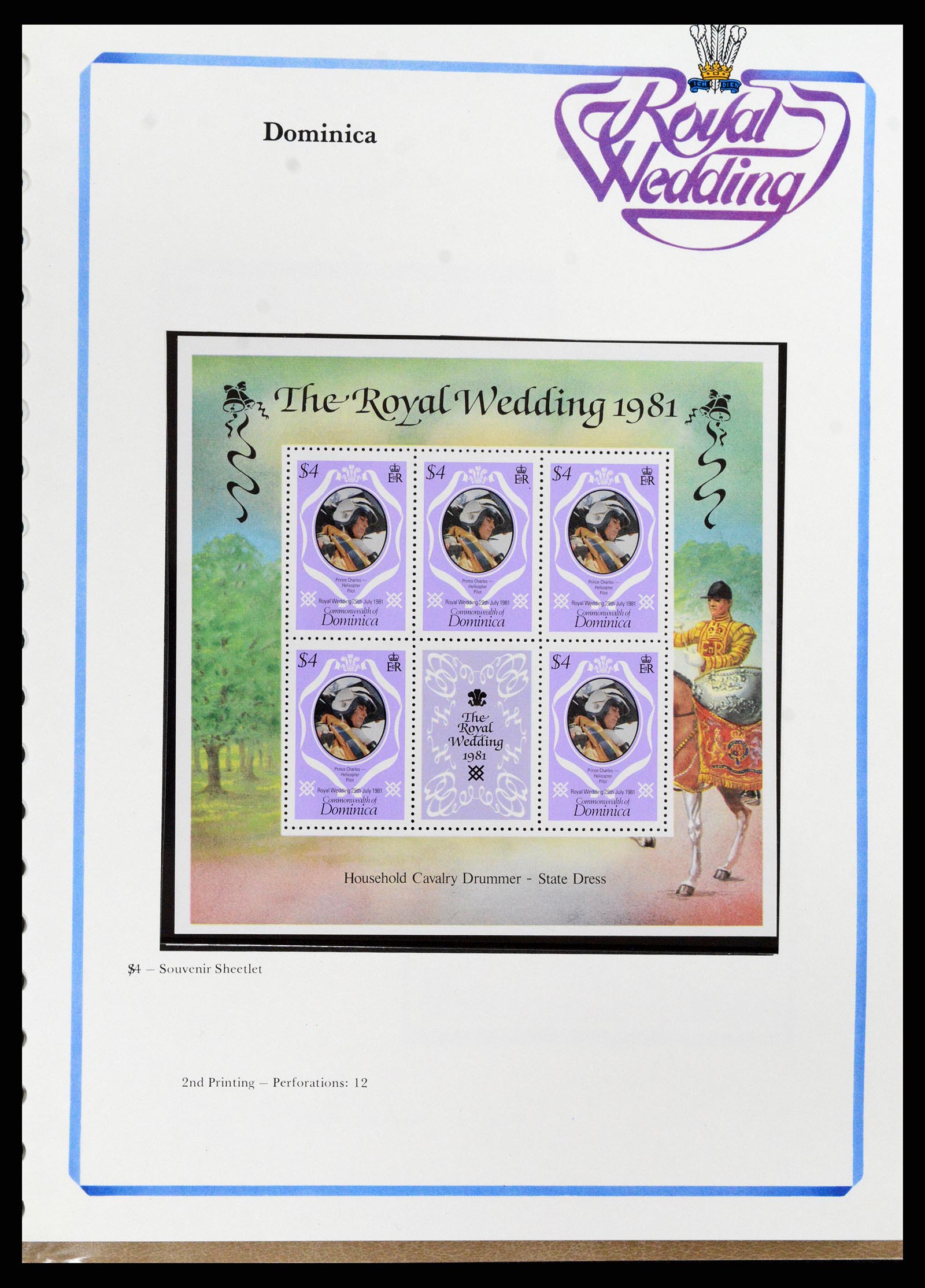 37818 054 - Postzegelverzameling 37818 Royal Wedding 1981.