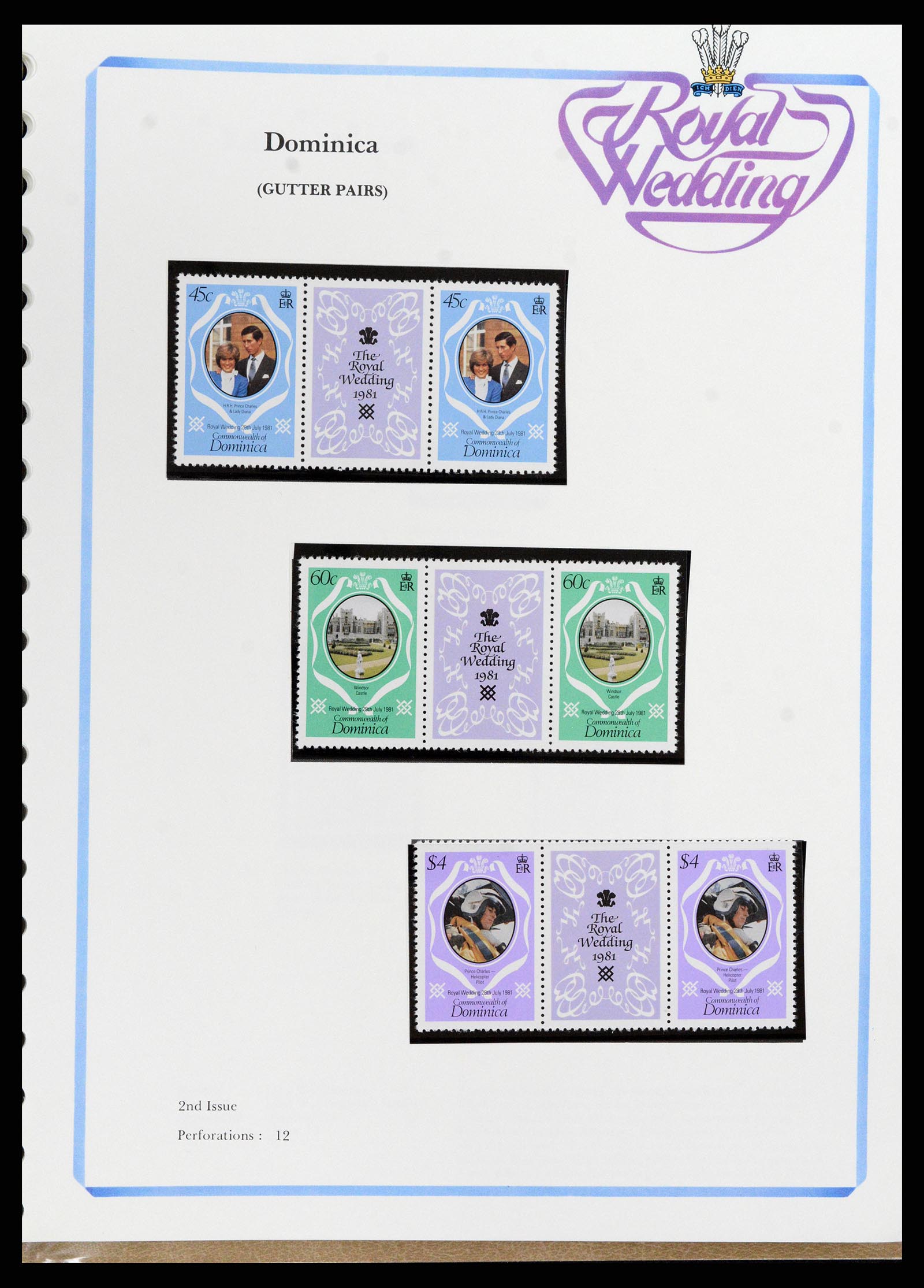 37818 056 - Postzegelverzameling 37818 Royal Wedding 1981.