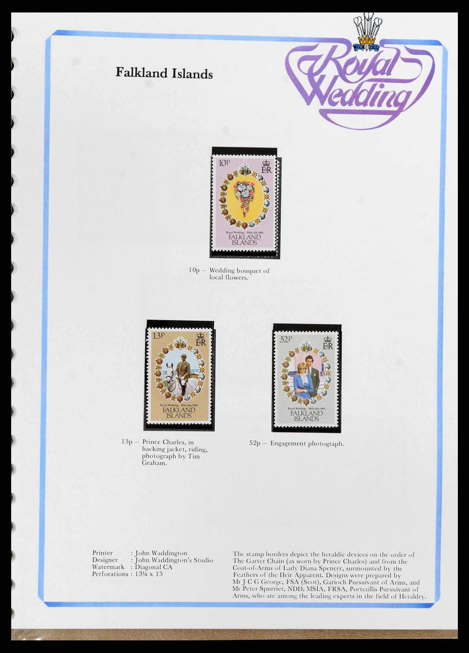 37818 057 - Stamp Collection 37818 Royal Wedding 1981.