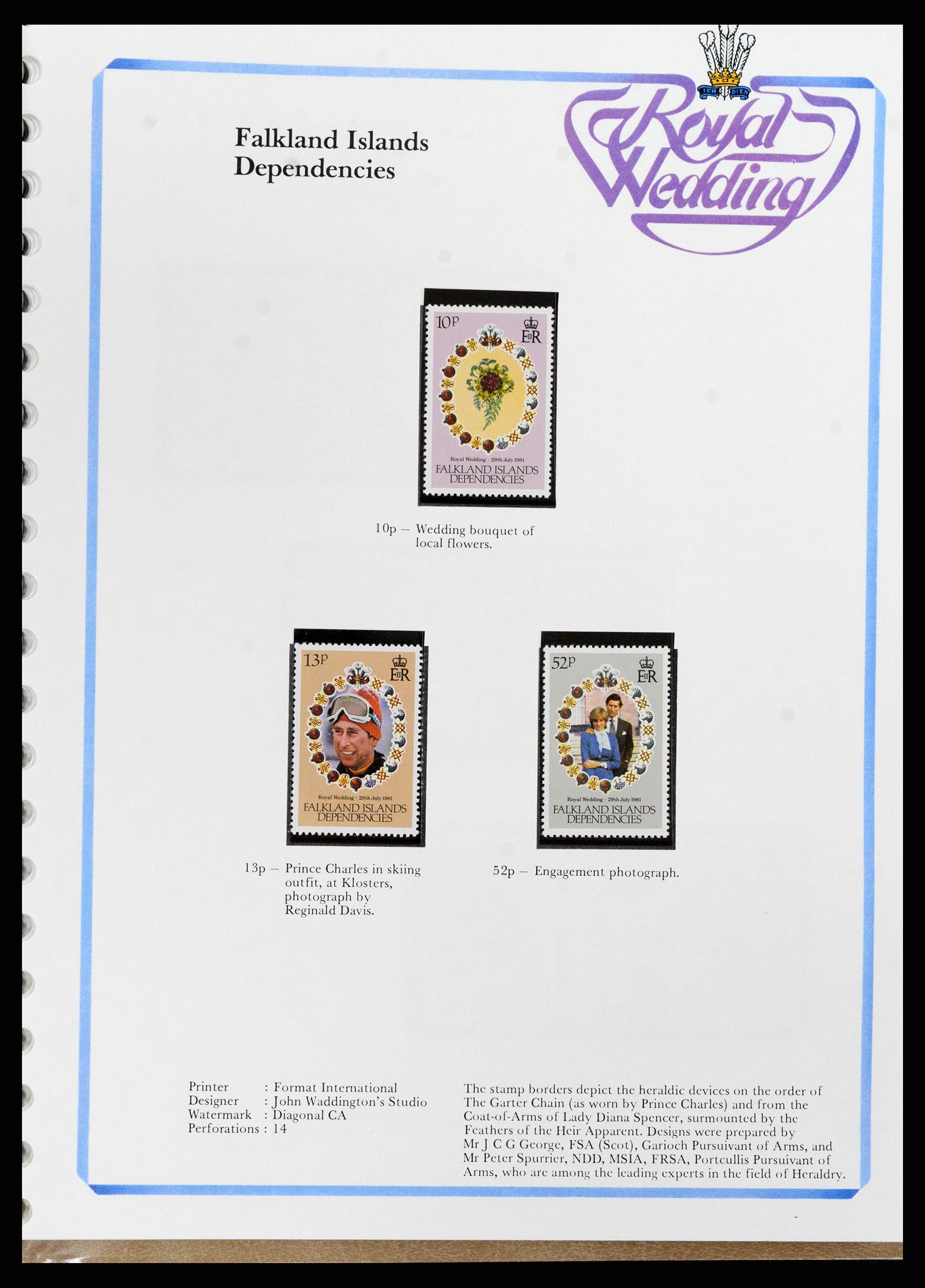 37818 059 - Postzegelverzameling 37818 Royal Wedding 1981.