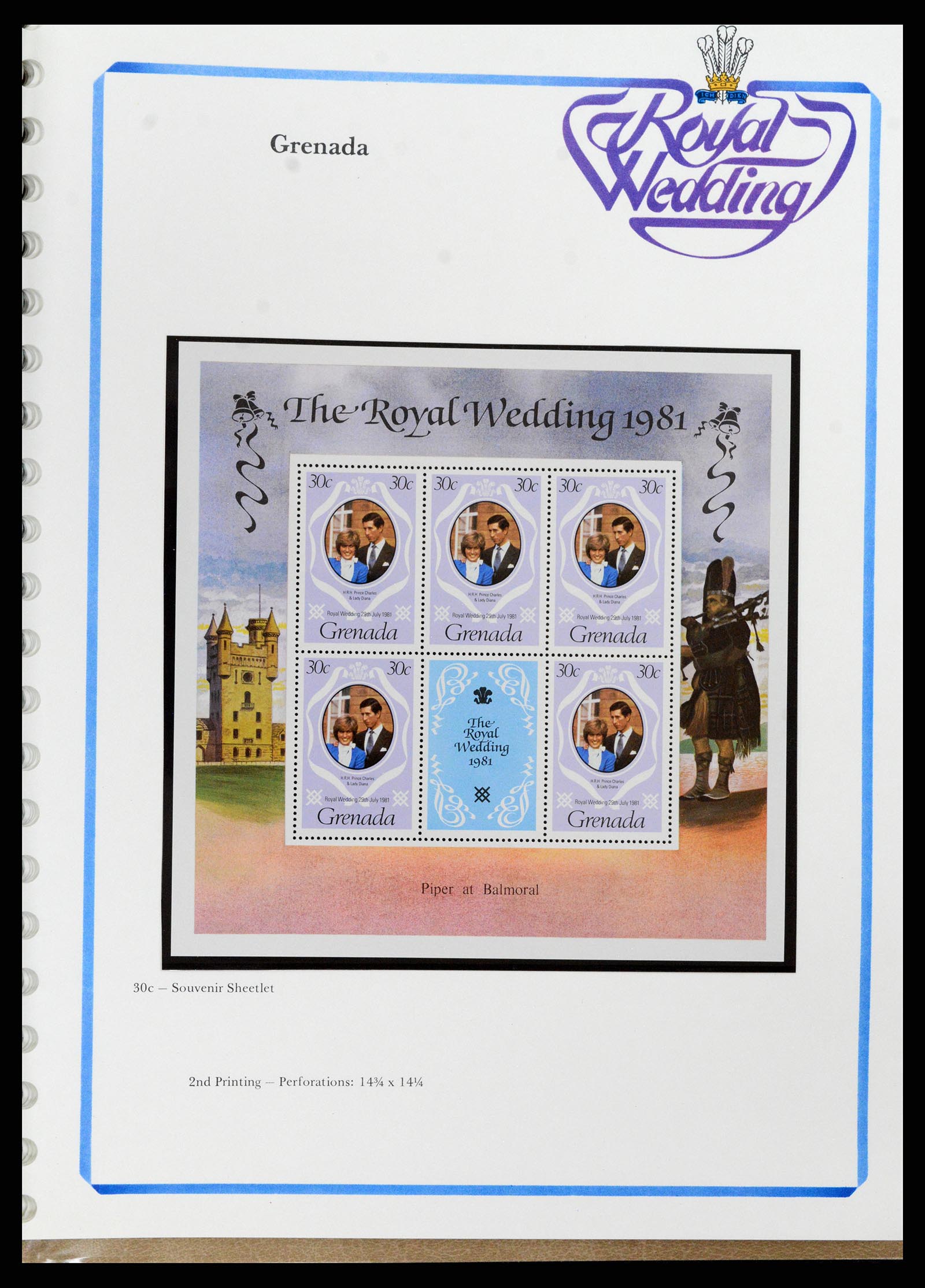 37818 063 - Stamp Collection 37818 Royal Wedding 1981.