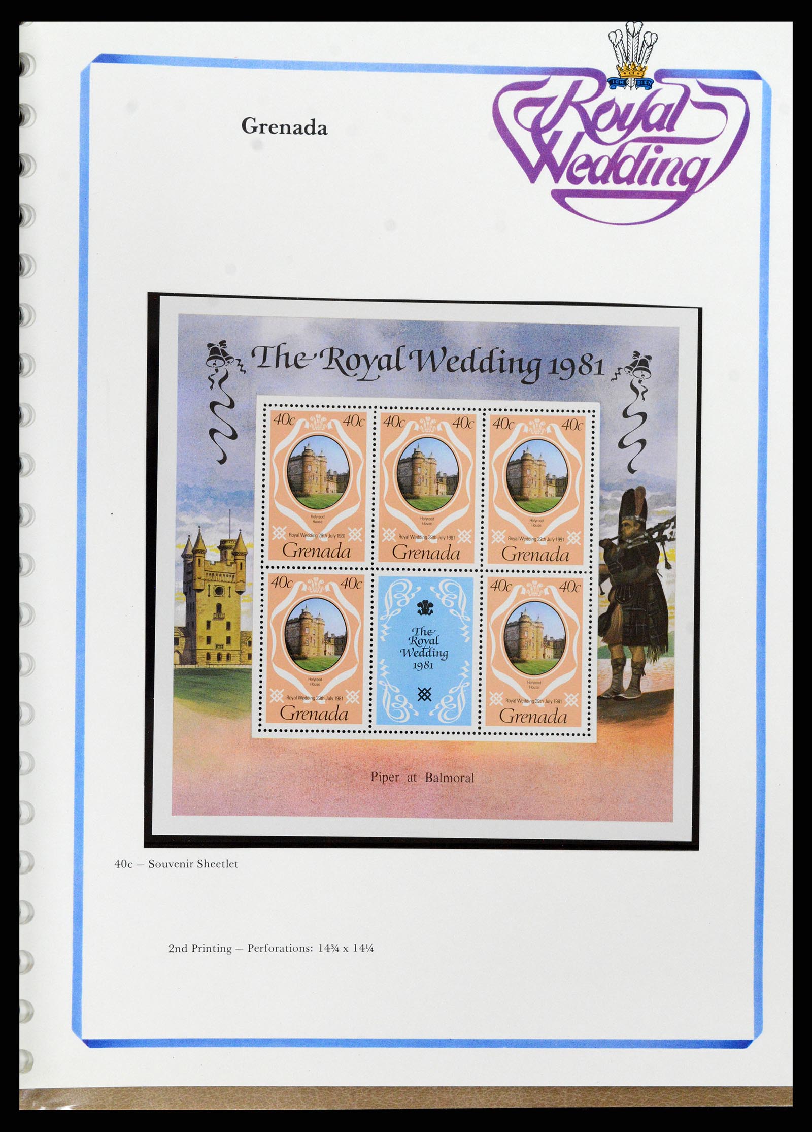37818 064 - Stamp Collection 37818 Royal Wedding 1981.