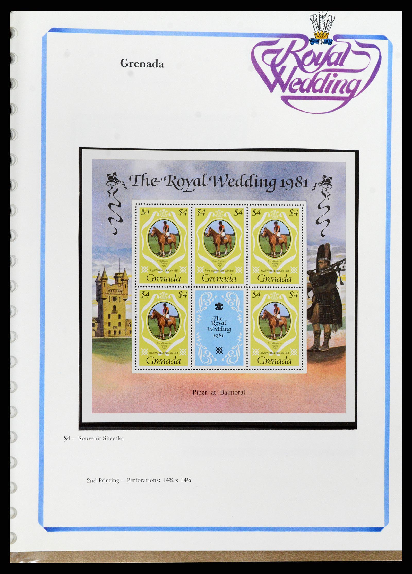 37818 065 - Stamp Collection 37818 Royal Wedding 1981.