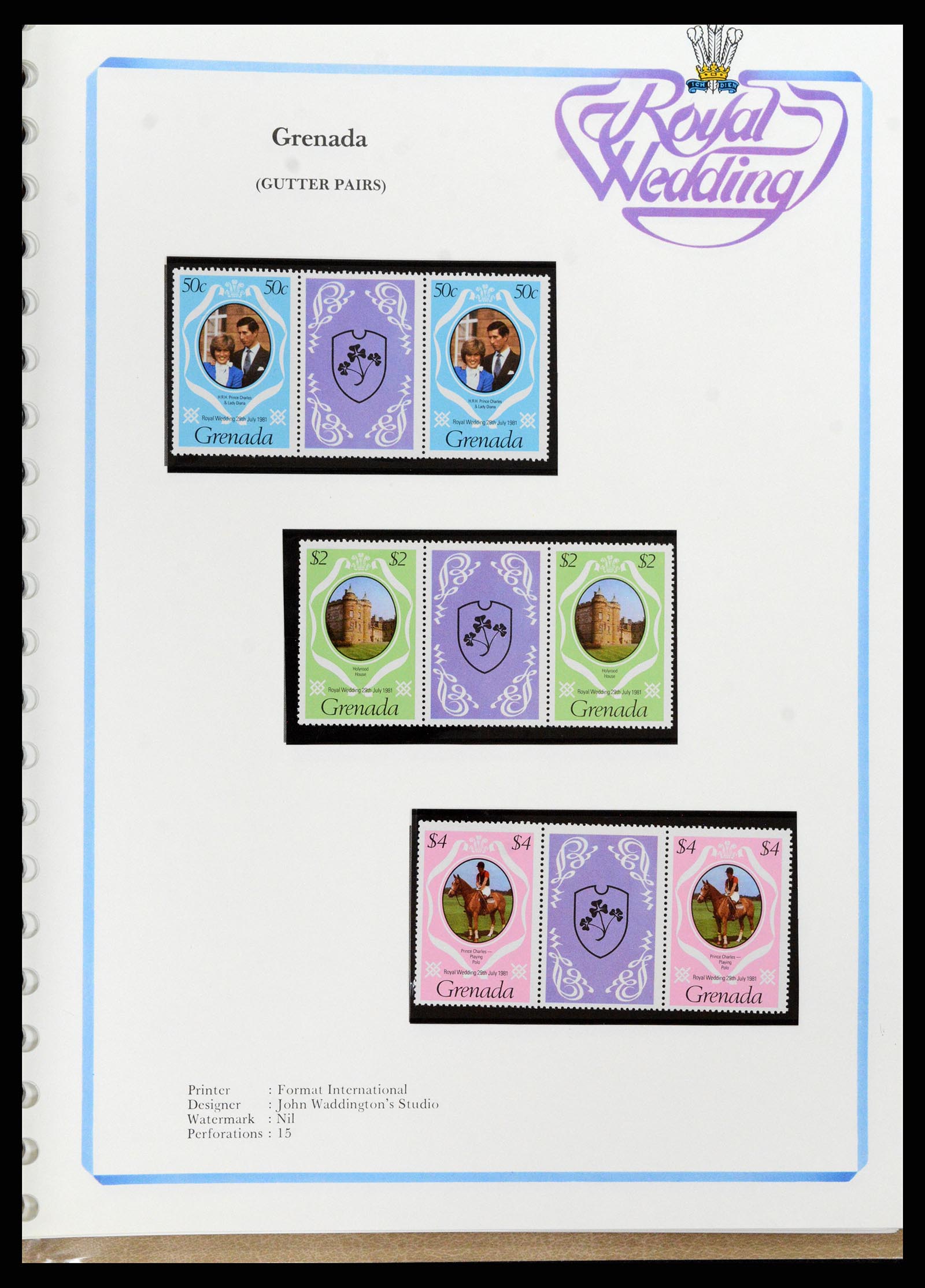37818 066 - Stamp Collection 37818 Royal Wedding 1981.