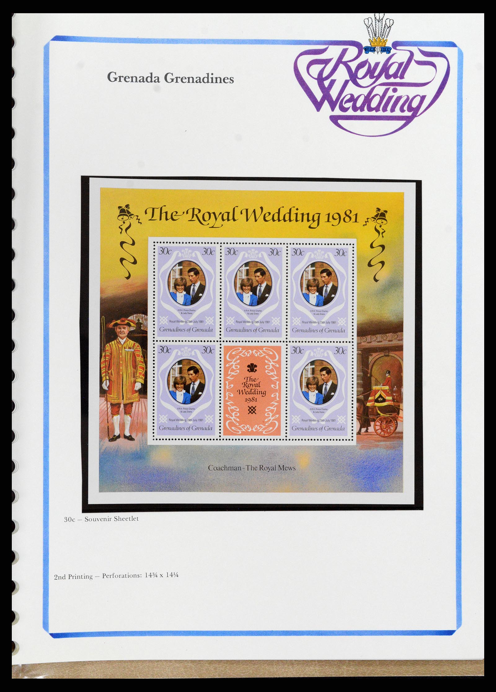 37818 070 - Stamp Collection 37818 Royal Wedding 1981.