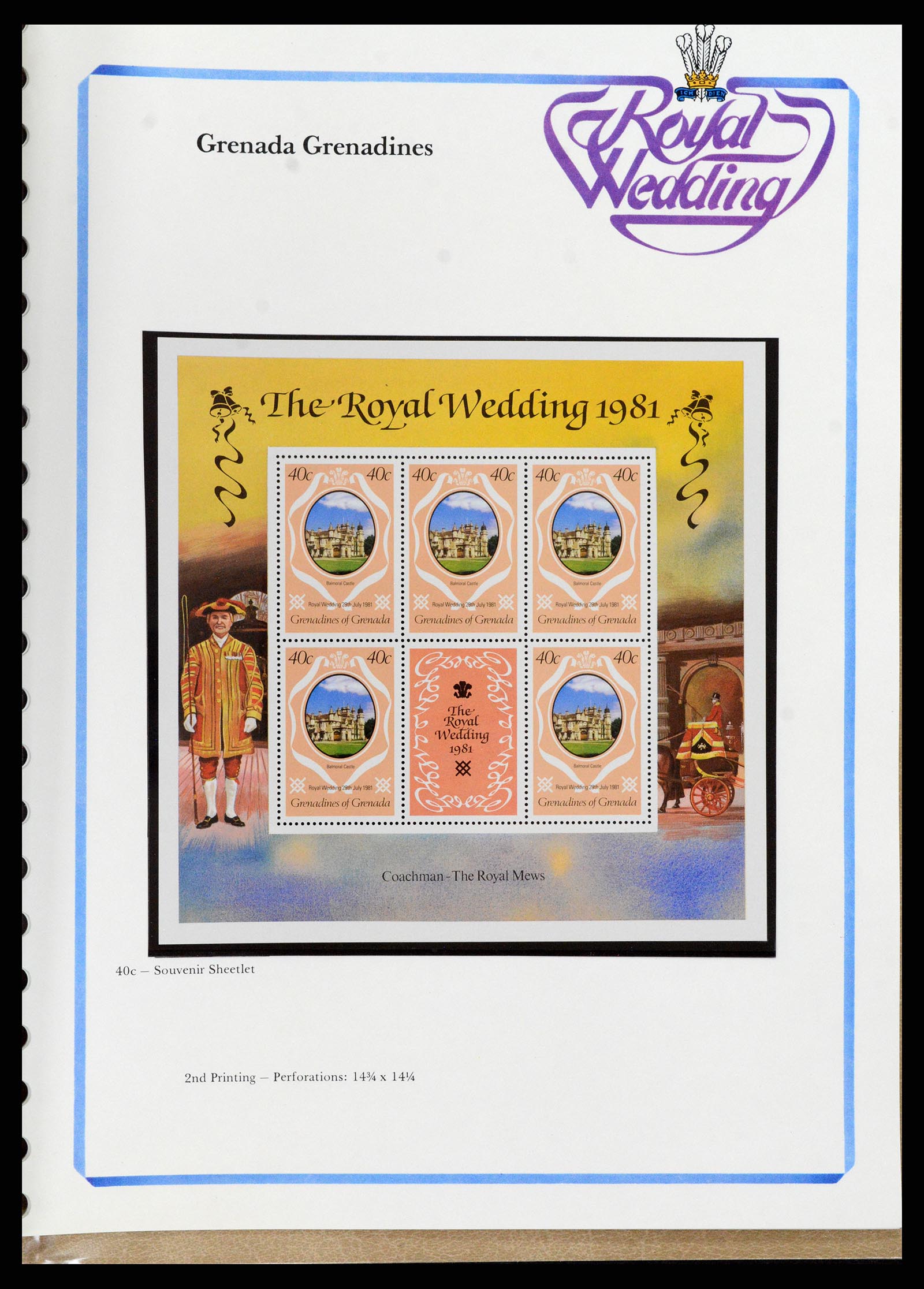37818 071 - Stamp Collection 37818 Royal Wedding 1981.
