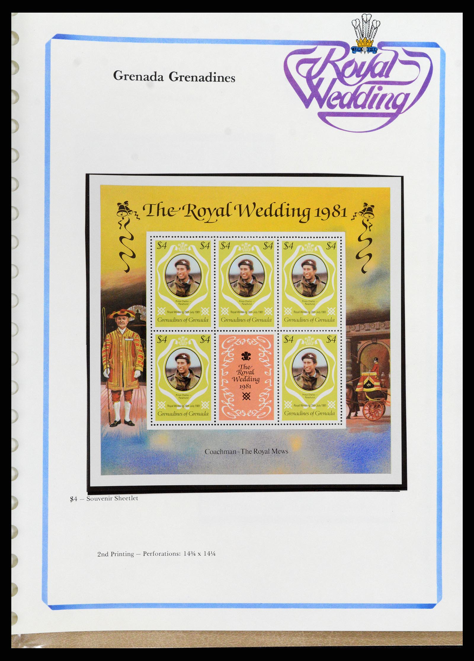 37818 073 - Stamp Collection 37818 Royal Wedding 1981.
