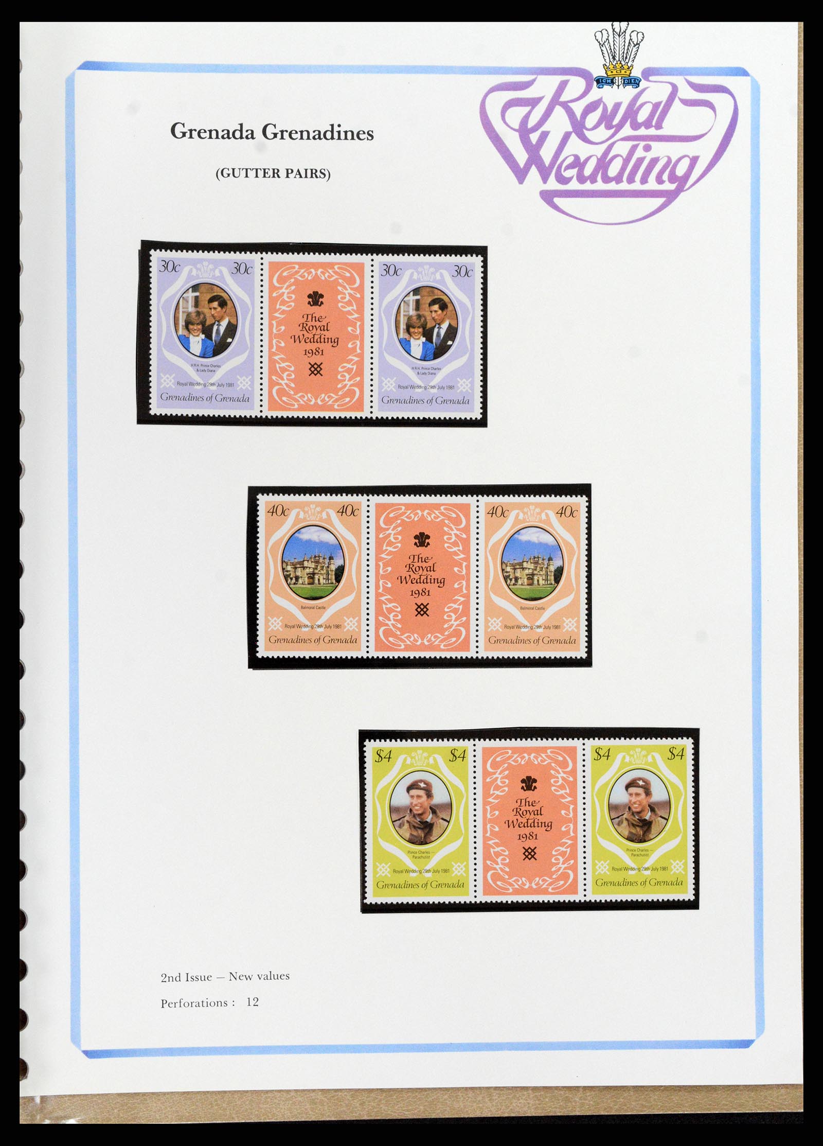 37818 074 - Stamp Collection 37818 Royal Wedding 1981.