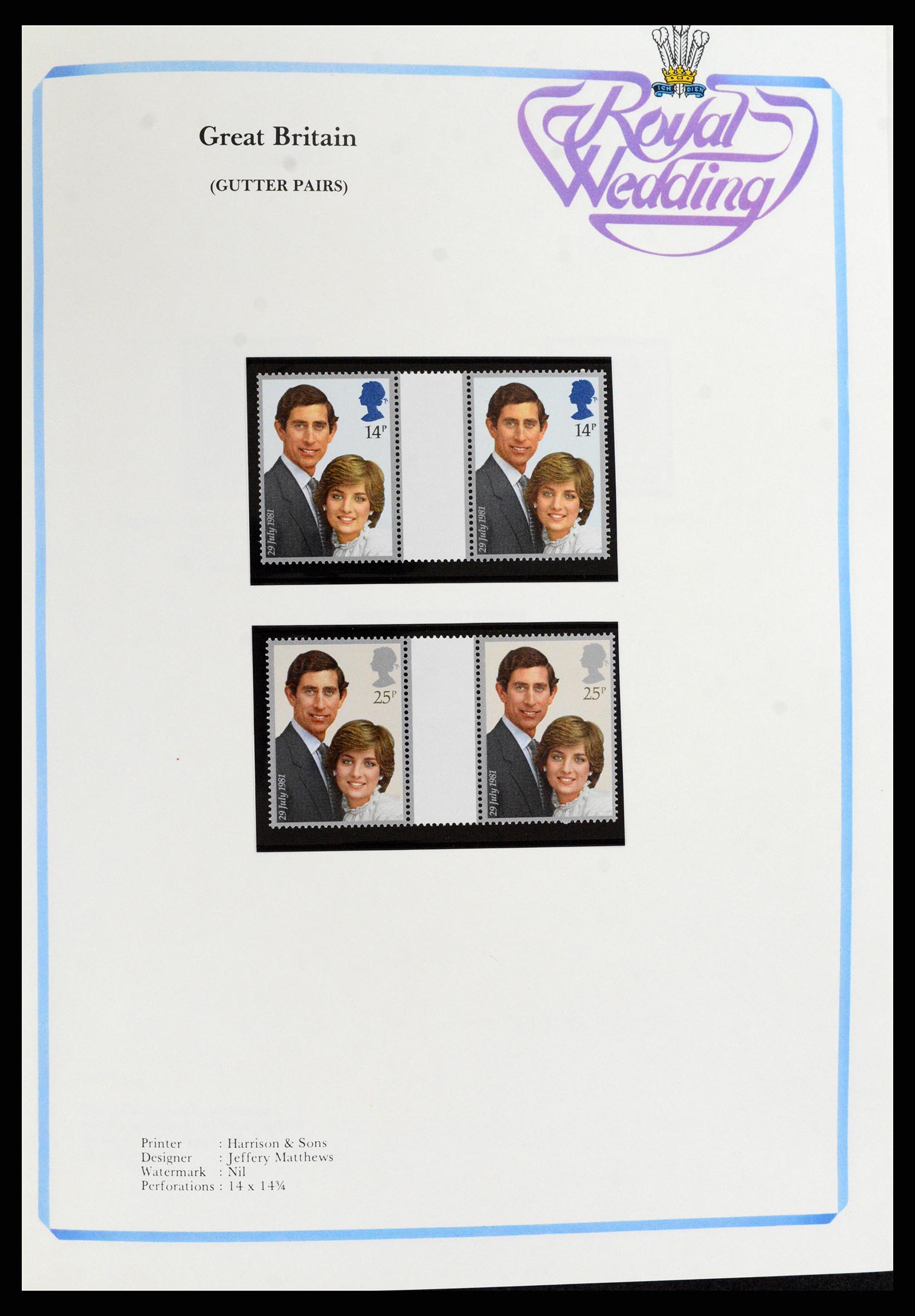 37818 076 - Stamp Collection 37818 Royal Wedding 1981.