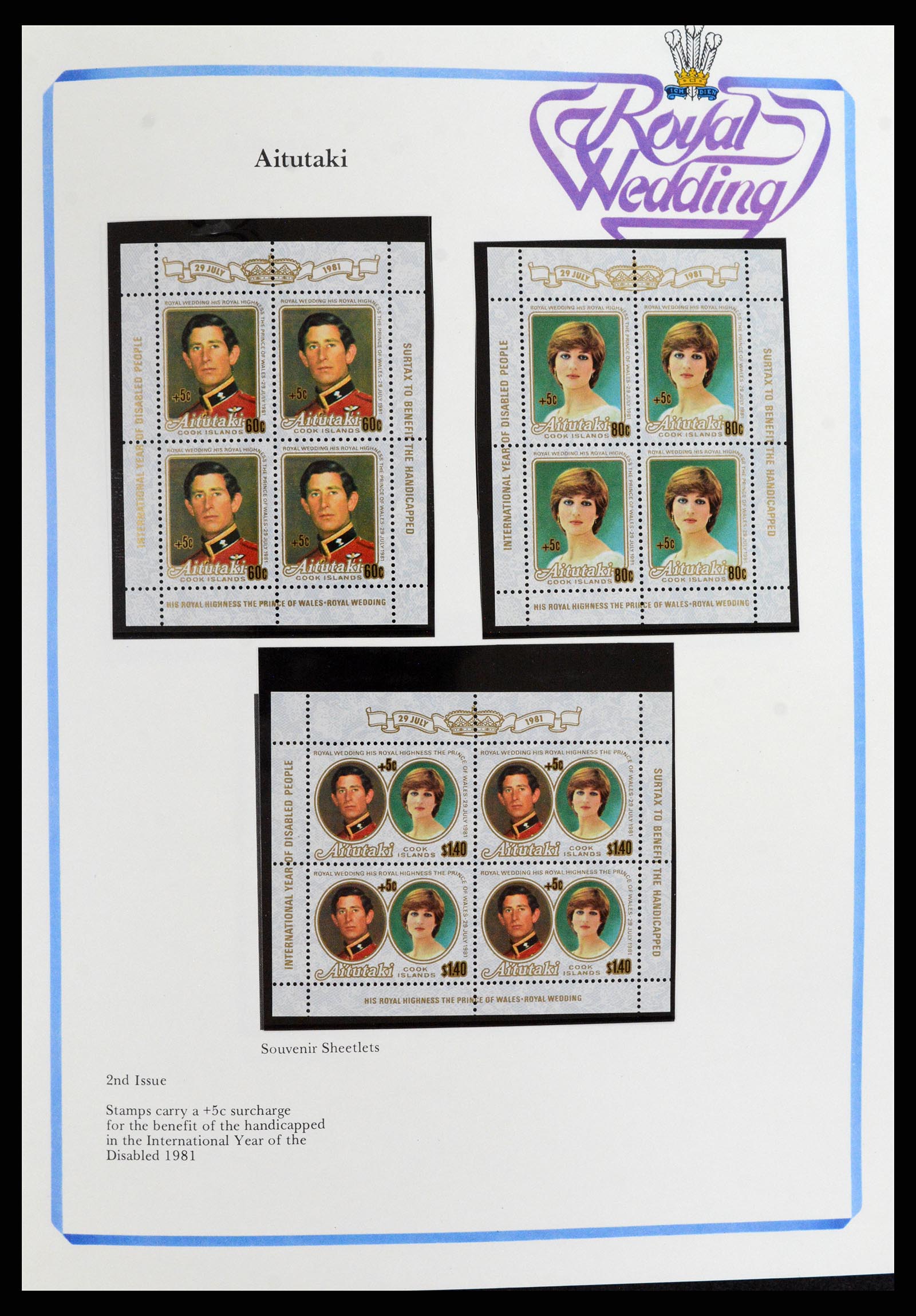 37818 077 - Stamp Collection 37818 Royal Wedding 1981.