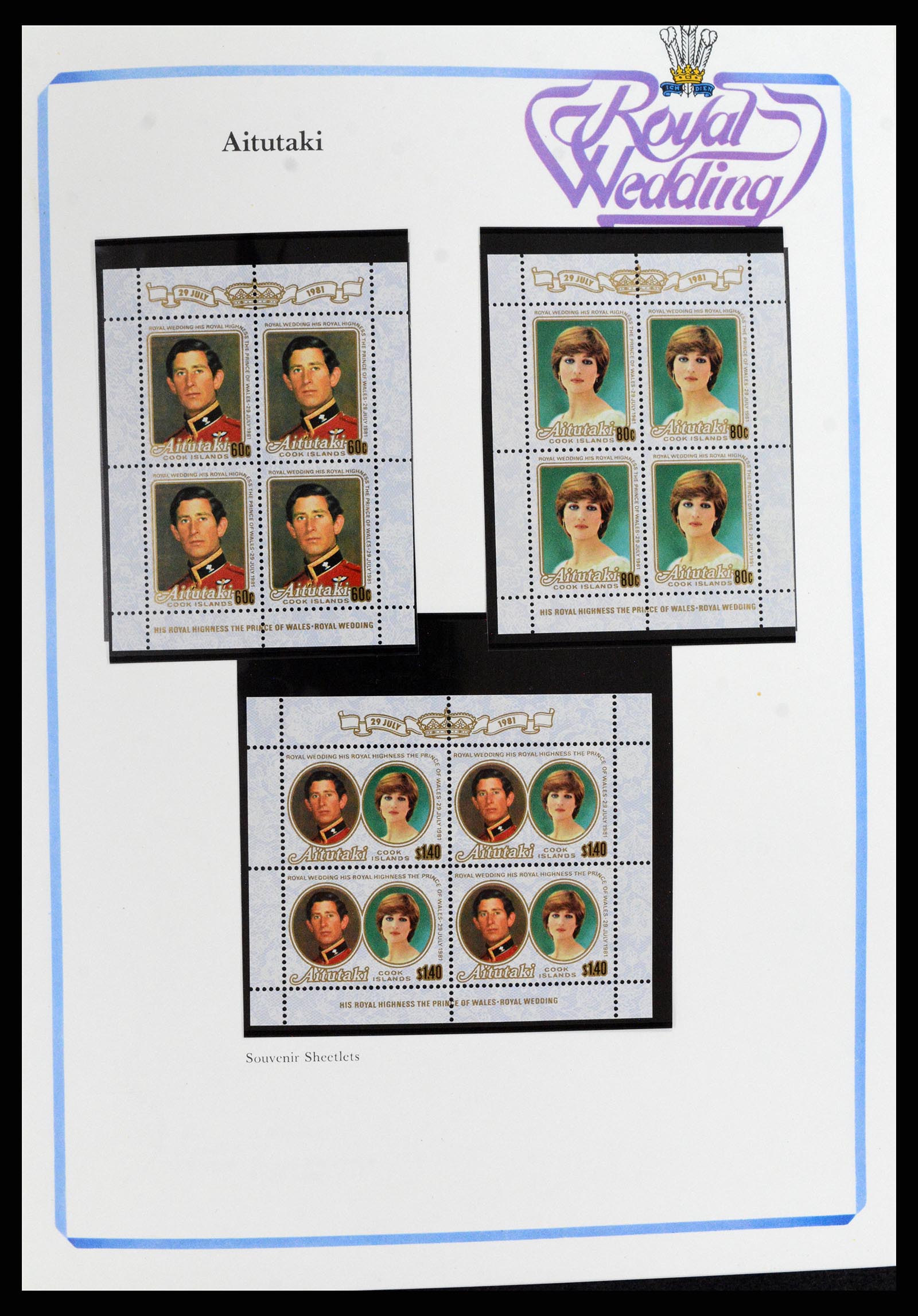 37818 078 - Stamp Collection 37818 Royal Wedding 1981.